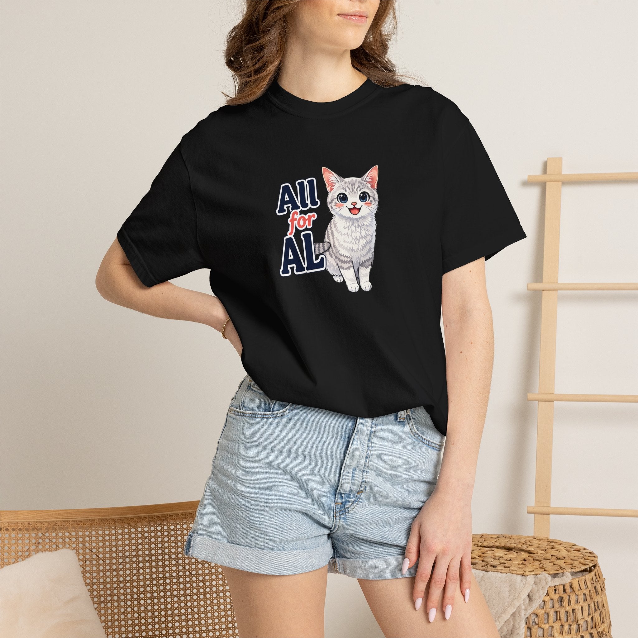 All for AL Cat Graphic T-Shirt