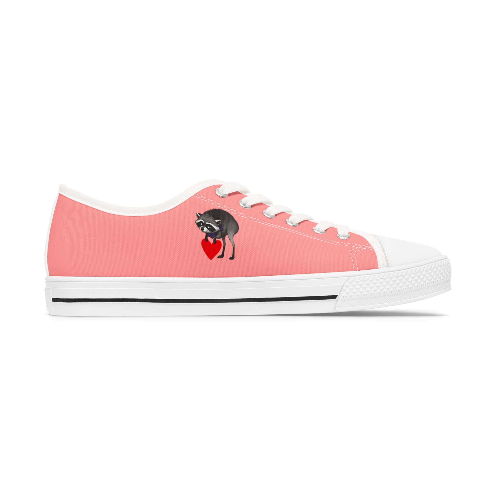 Jimothy Coral Low-Top Canvas Sneakers