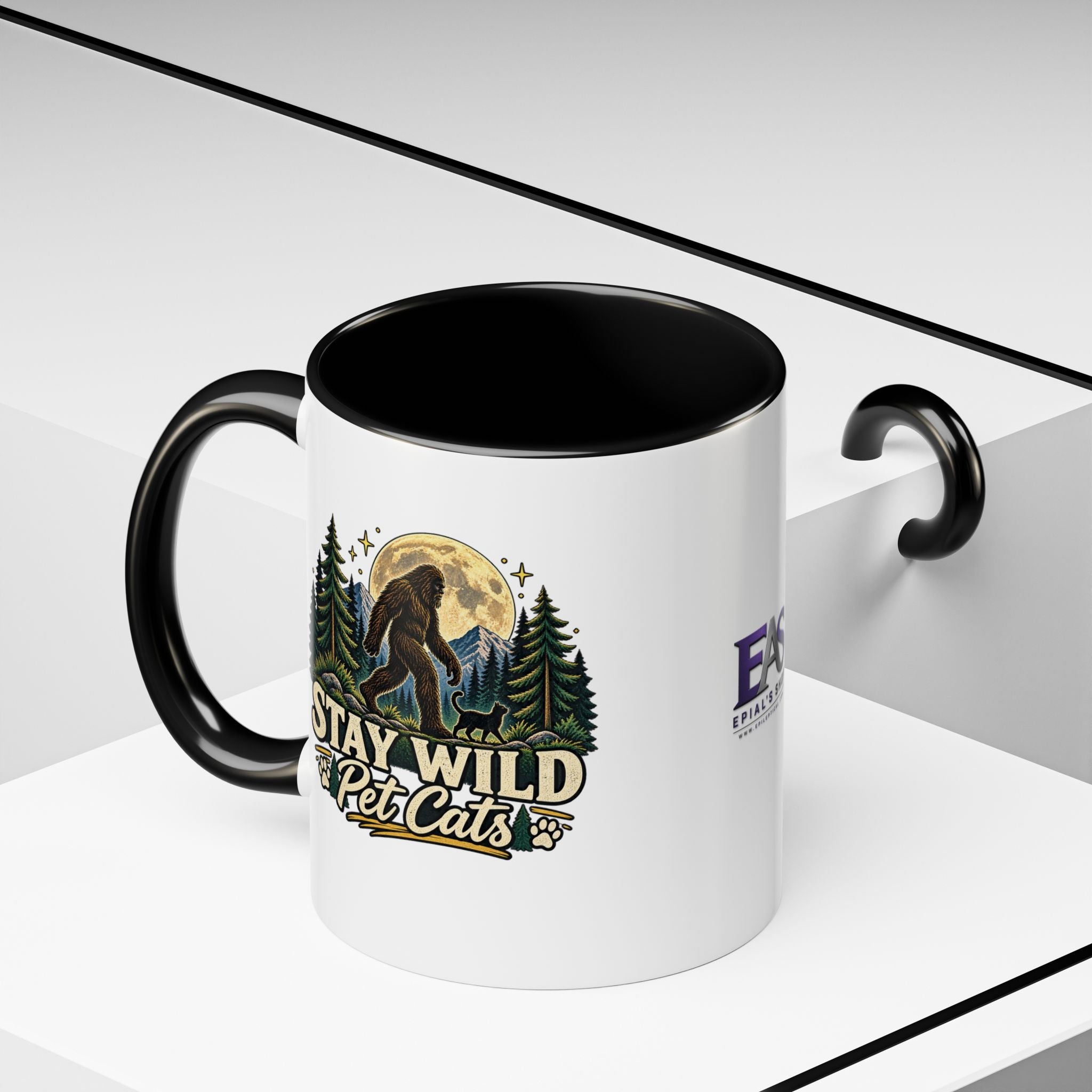 Stay Wild Pet Cats Sasquatch Accent Mug