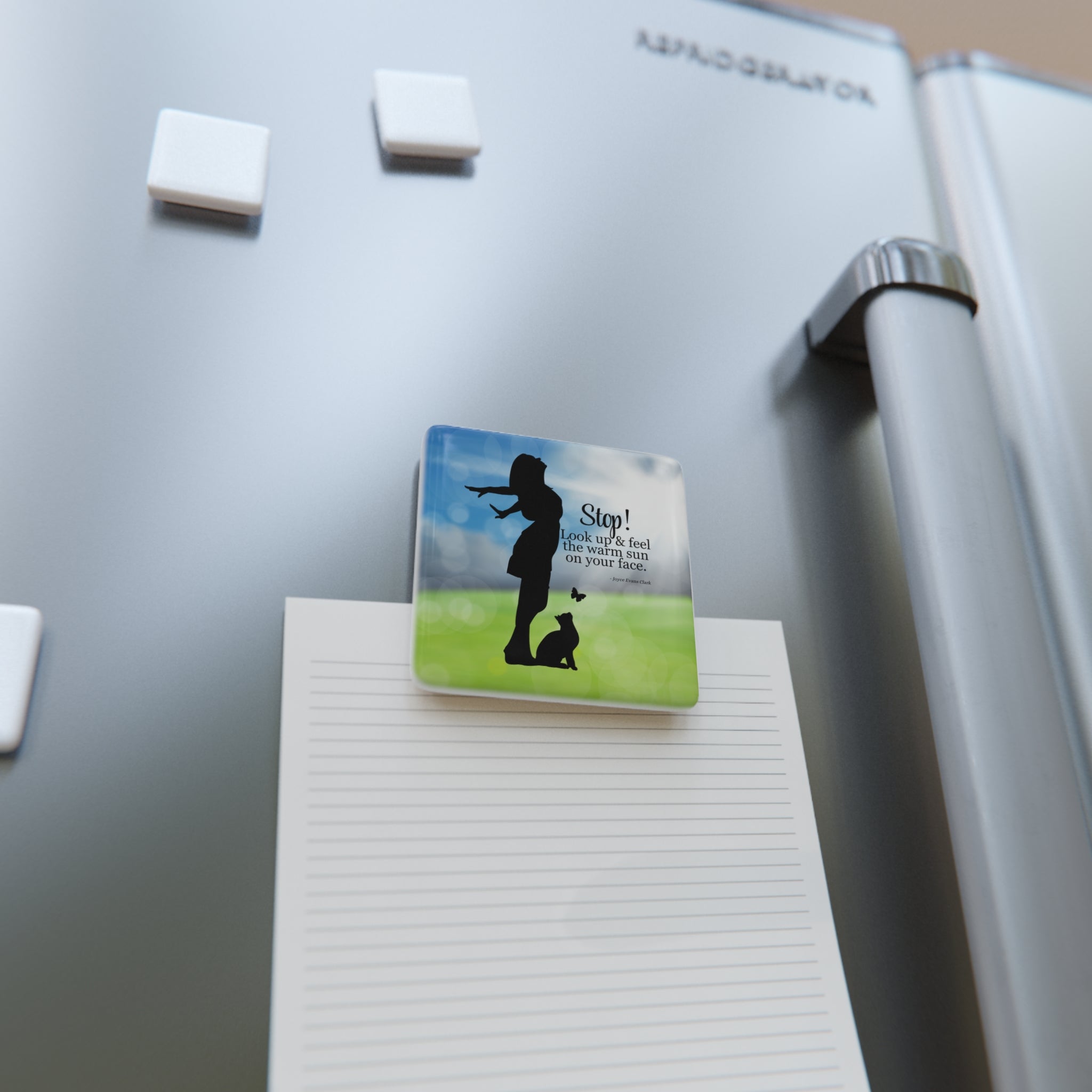 Photo depicting the ​Look Up Magnet, Square from EpiAl's Shop.