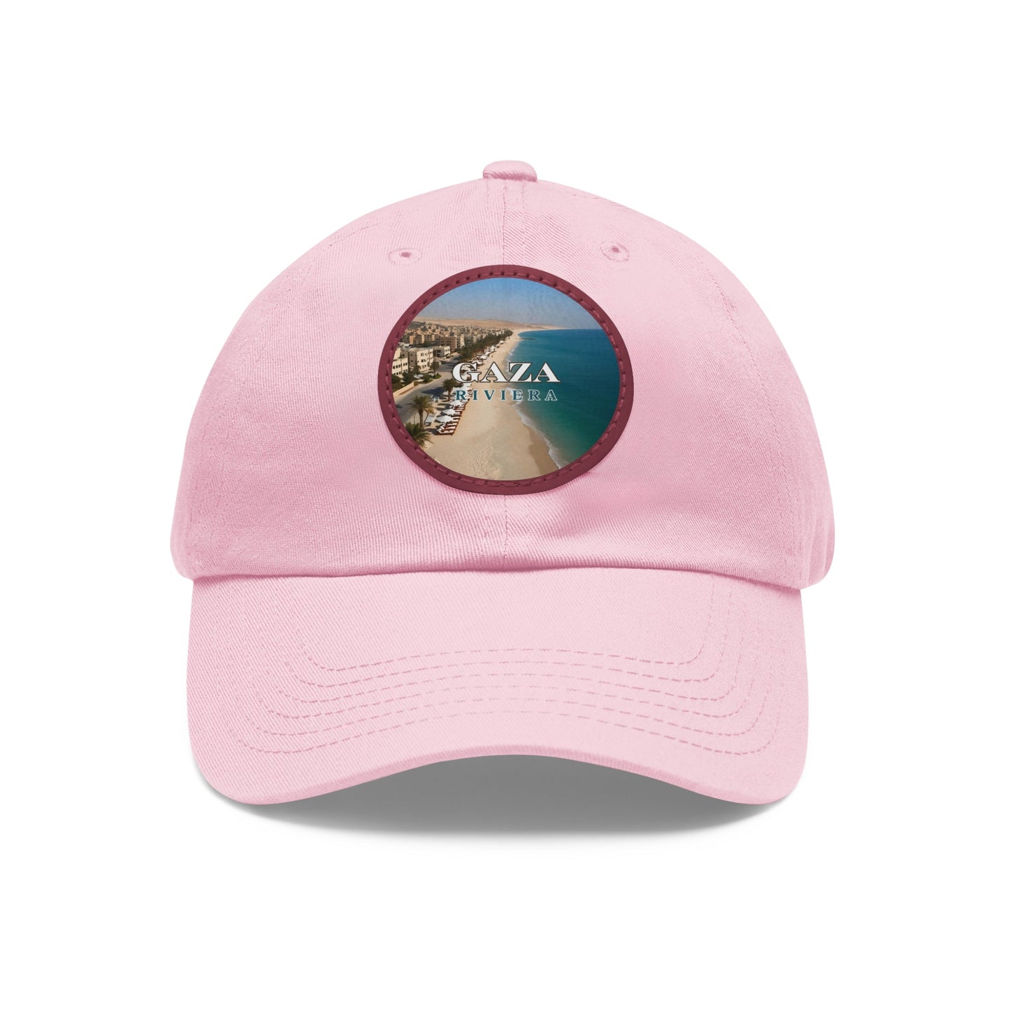 Gaza Riviera Dad Hat with Leather Patch Printify
