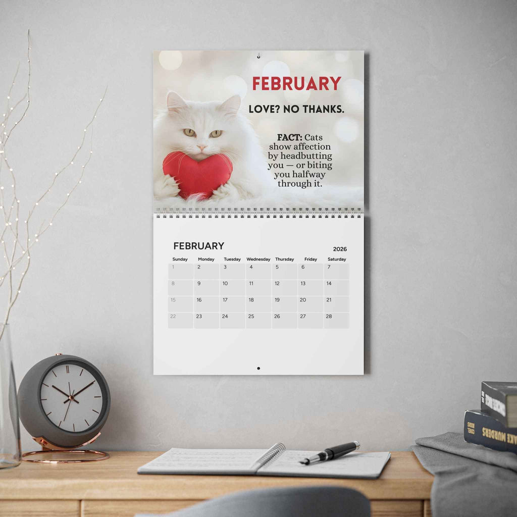 Twelve Months of Cat Chaos 2026 Calendar