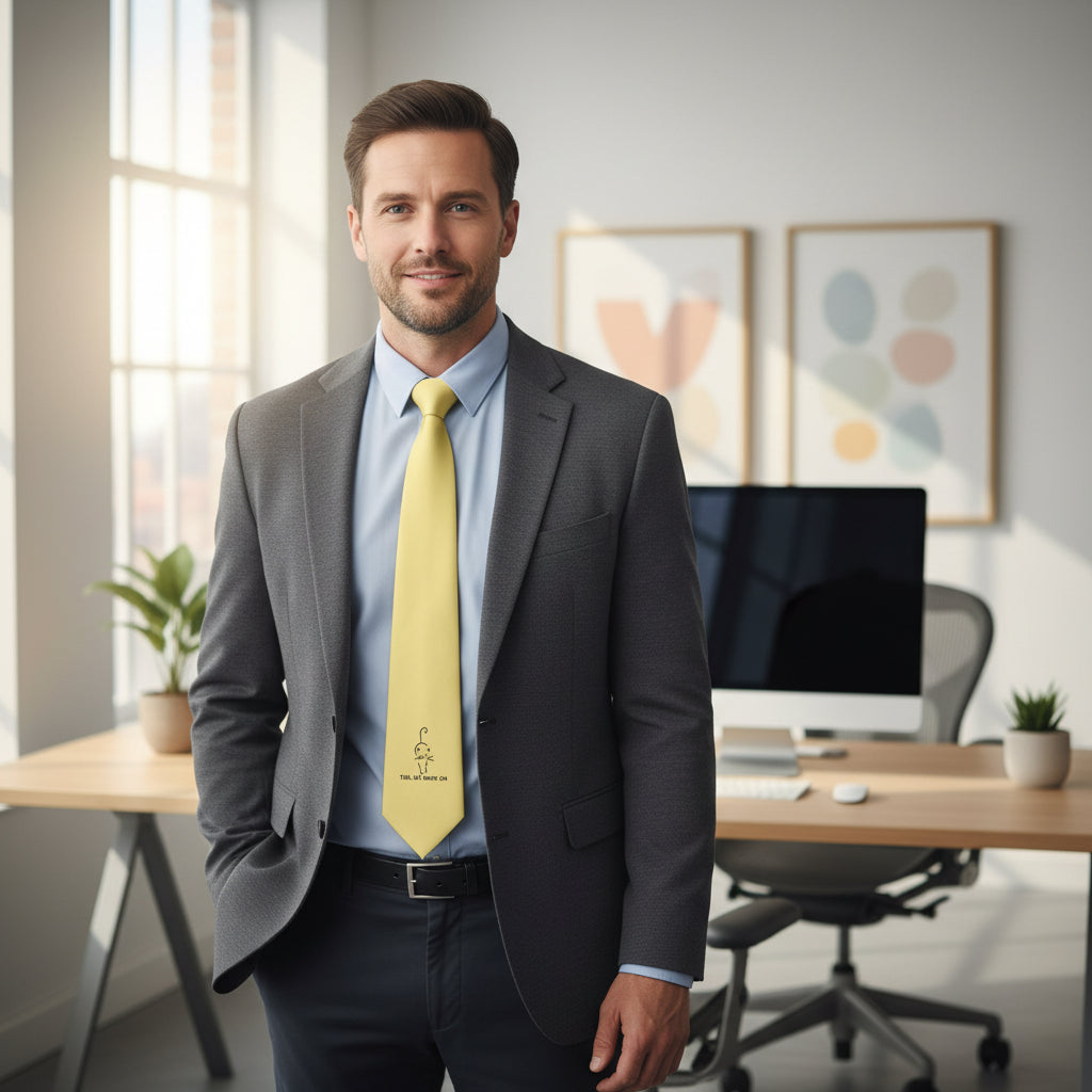 Tail Up, Move On Slim Necktie