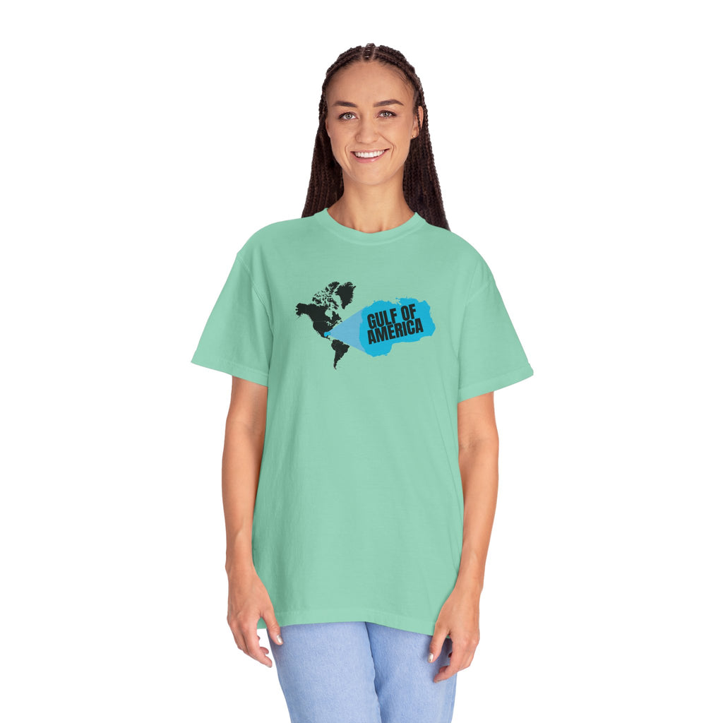 American Gulf Map Unisex Garment-Dyed T-Shirt