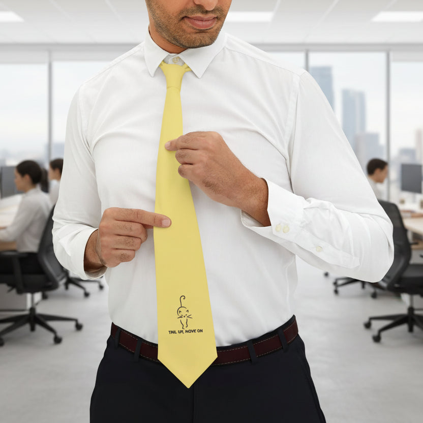 Tail Up, Move On Slim Necktie