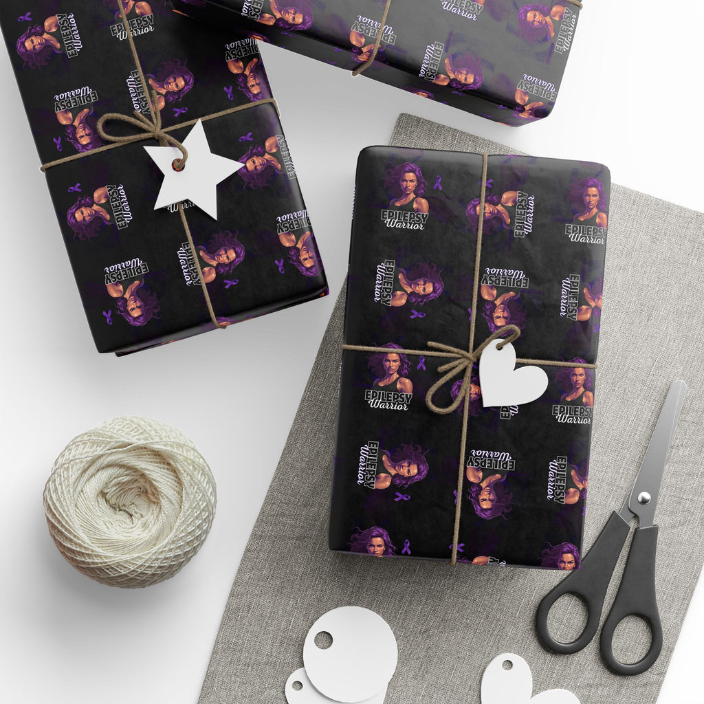 Epilepsy Warrior Woman Wrapping Paper