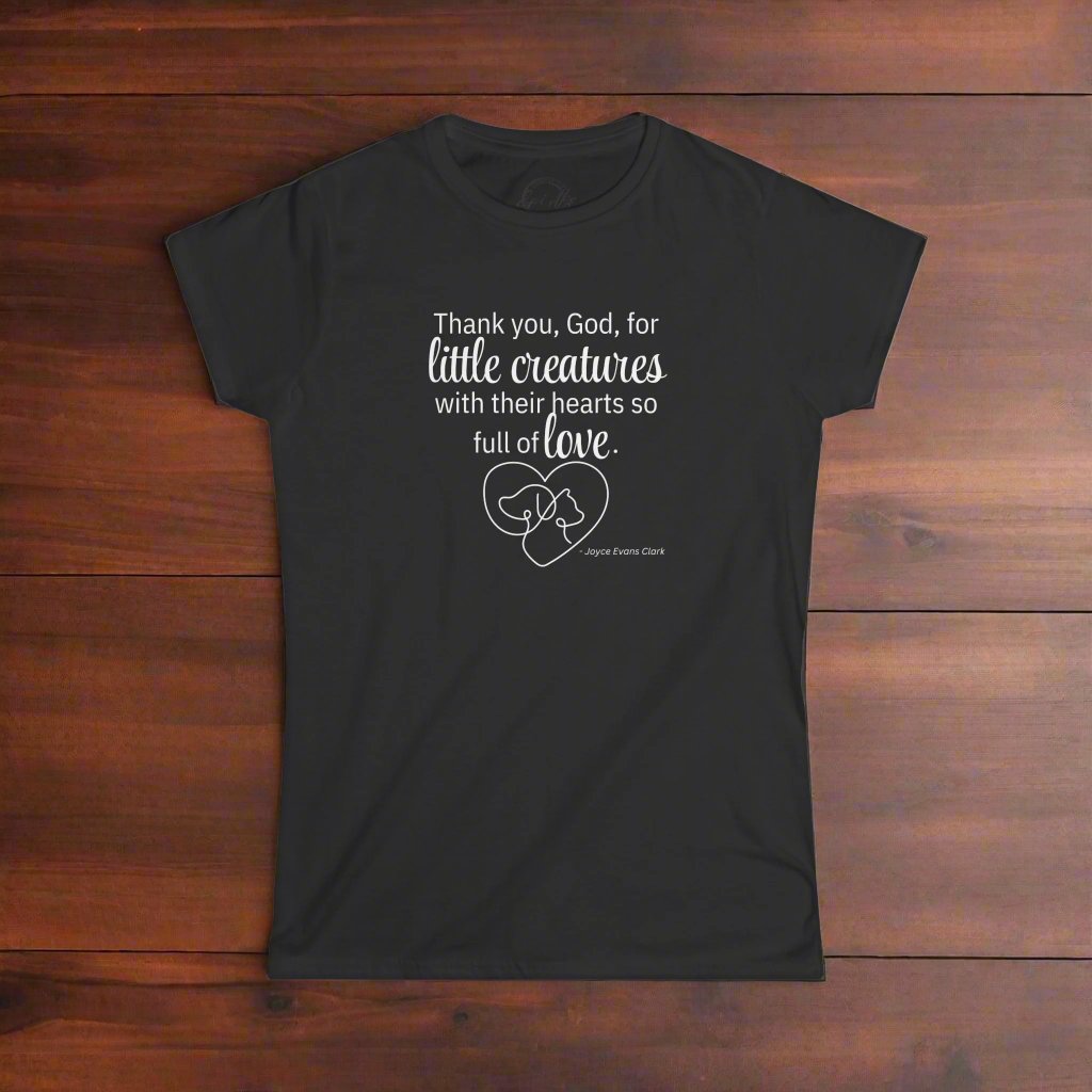 Photo depicting the ​Little Creatures Women's Softstyle Tee from EpiAl's Shop.