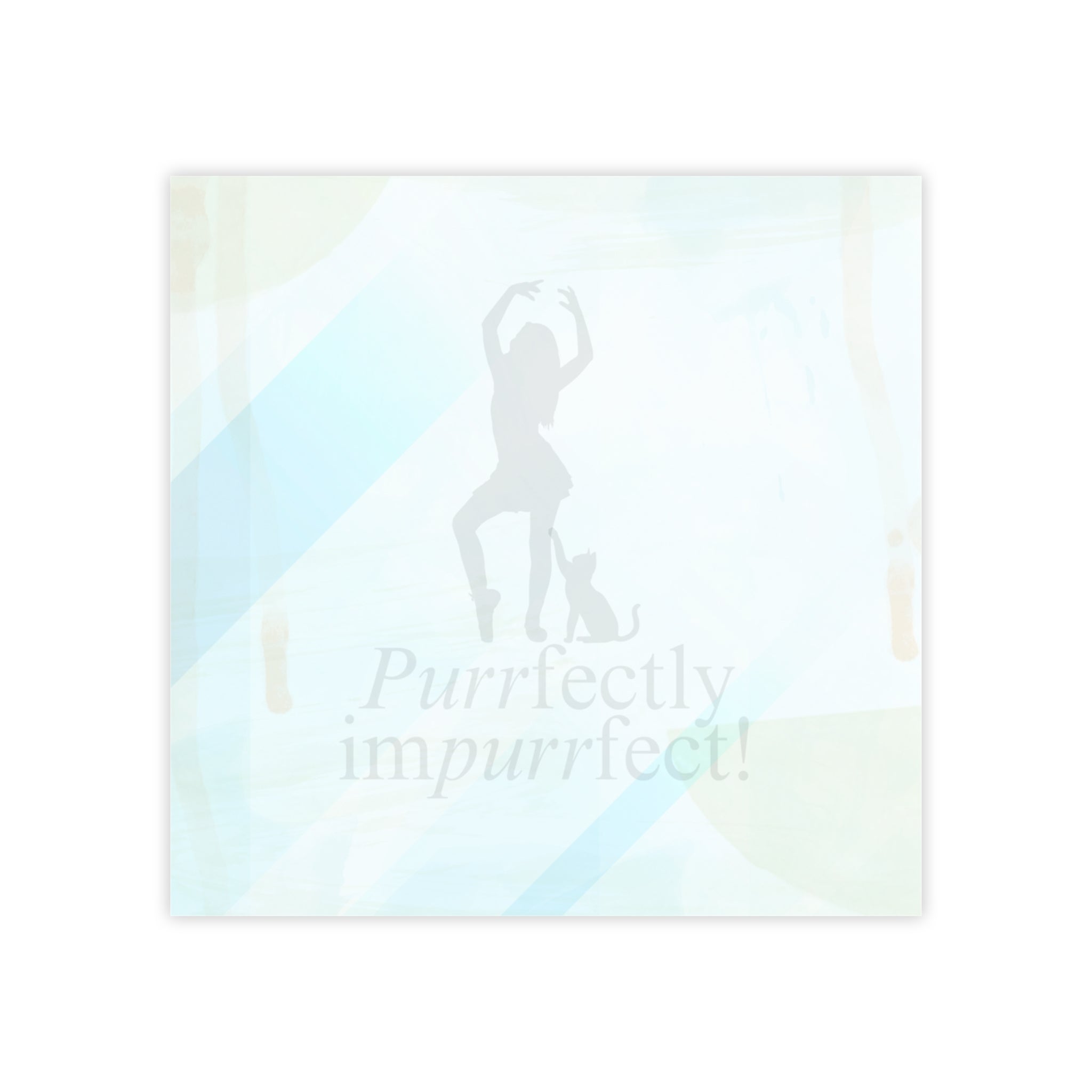 Photo depicting the ​Purrfectly Impurrfect Post-it® Note Pads from EpiAl's Shop.