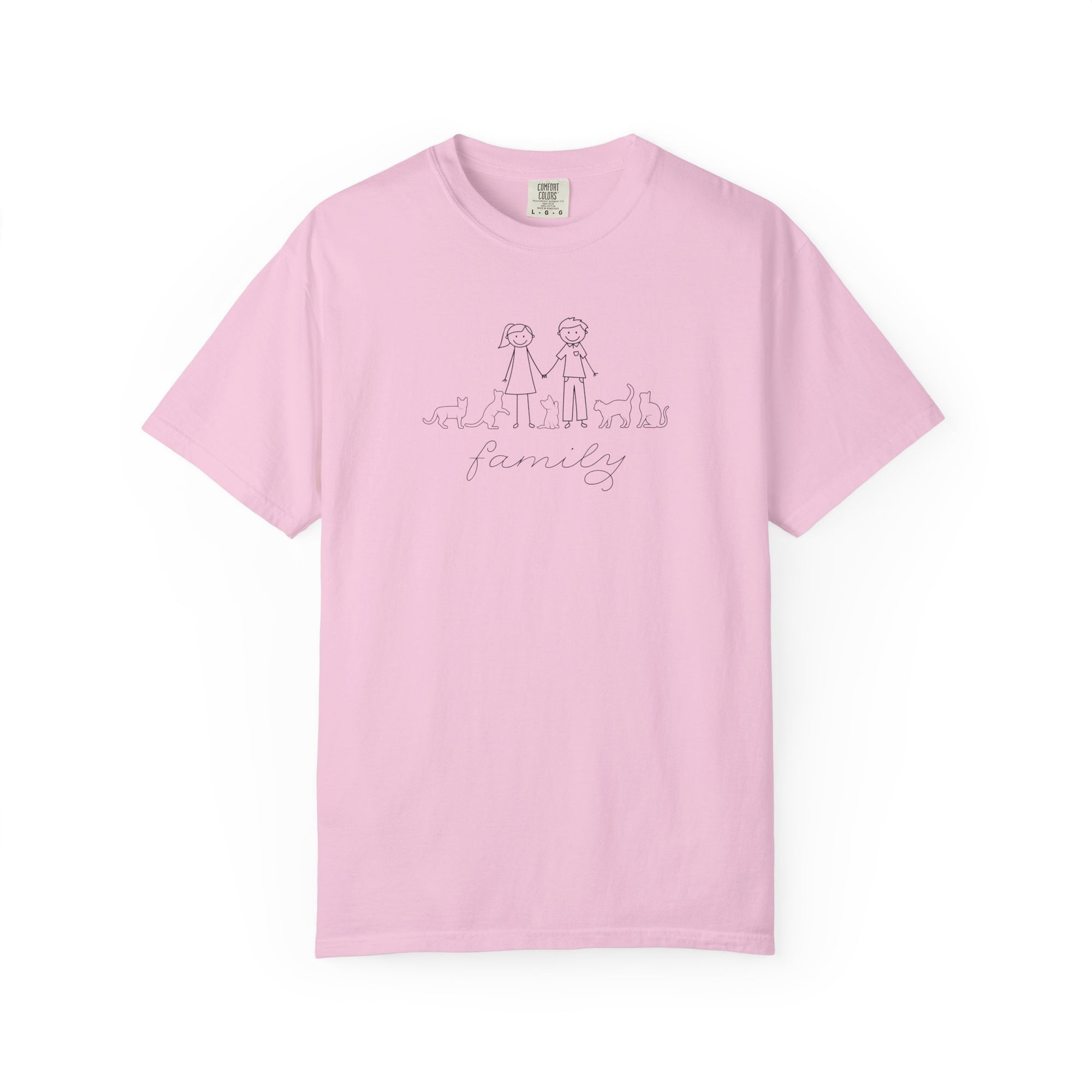Cat Family Bond Unisex Garment-Dyed T-shirt