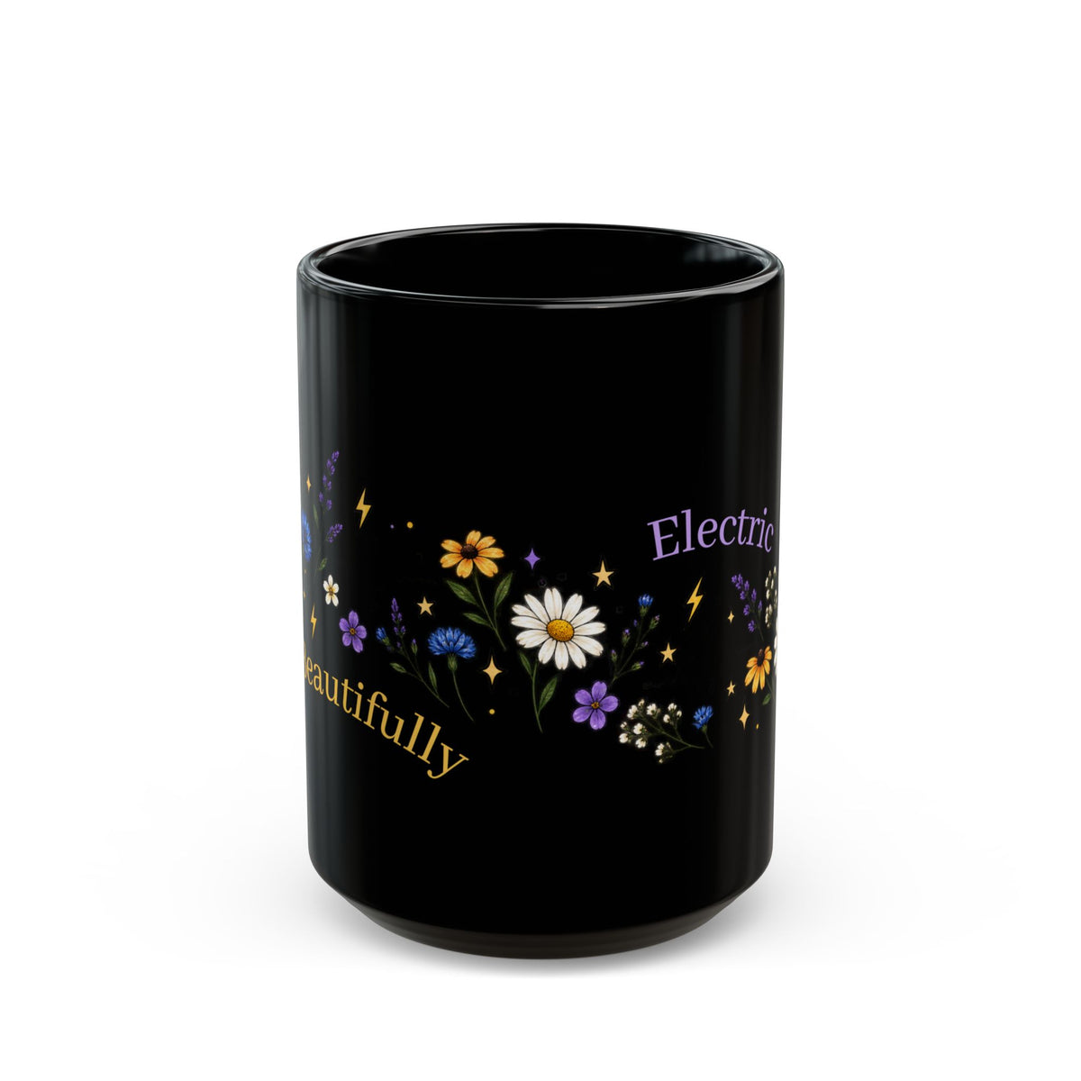 Beautifully Electric Epilepsy Awareness Black Mug (11oz/15oz)