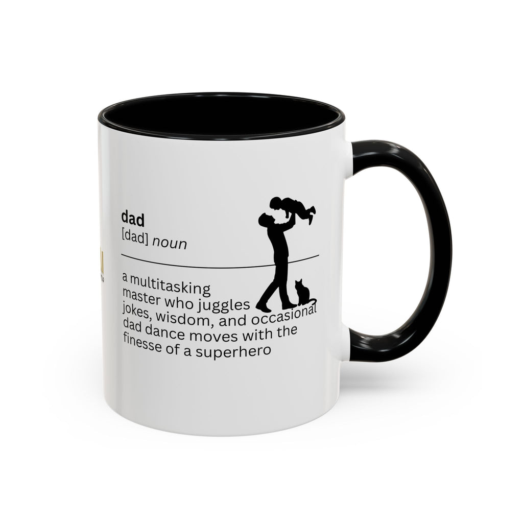 Dad Multitasking Accent Coffee Mug - Perfect Gift for Dads