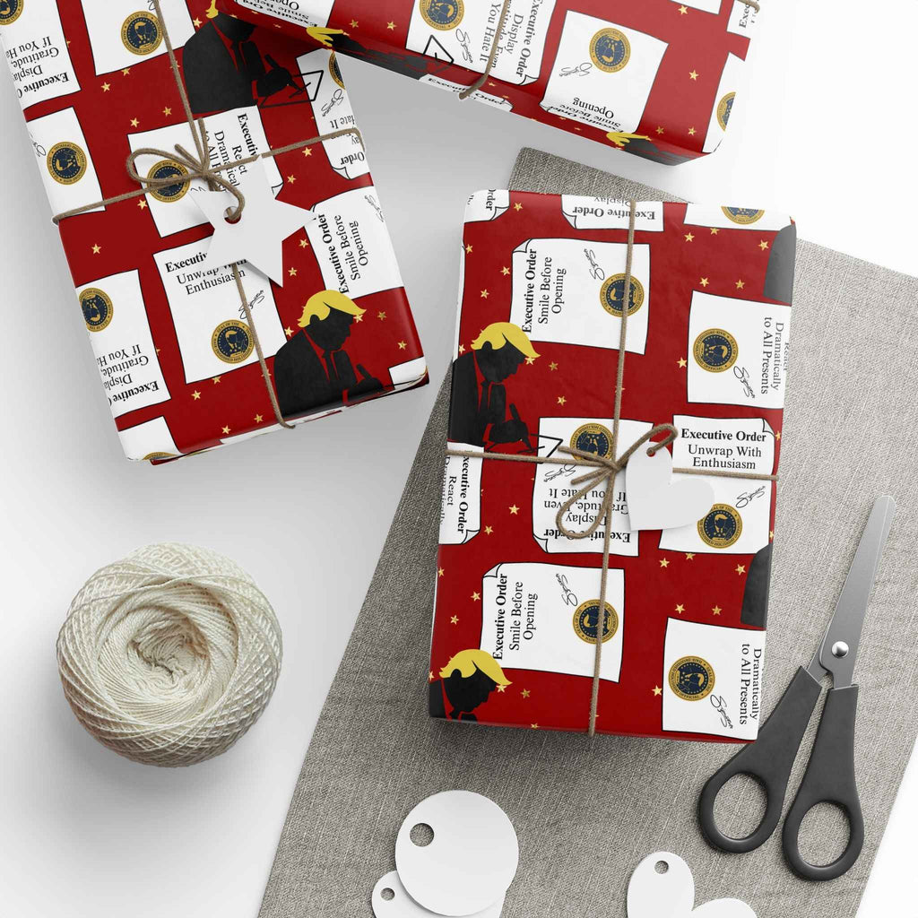 Executive Orders Gift Wrap – Political Parody Edition