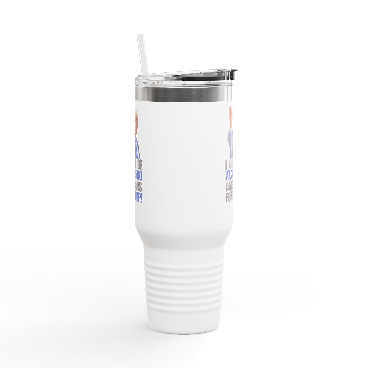 Trump Supporter Insulated Travel Mug | 40oz Coffee Cup for Patriots | Motivational Drinkware Printify