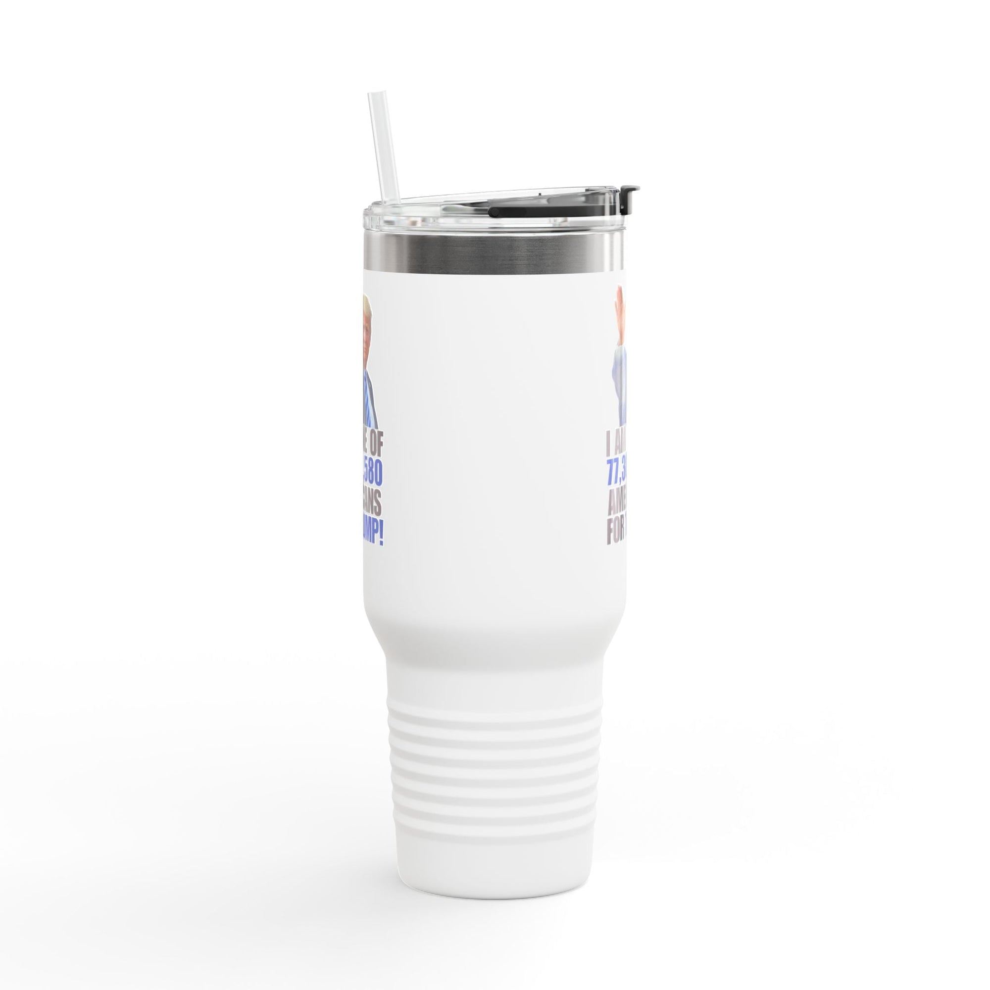 Trump Supporter Insulated Travel Mug | 40oz Coffee Cup for Patriots | Motivational Drinkware Printify