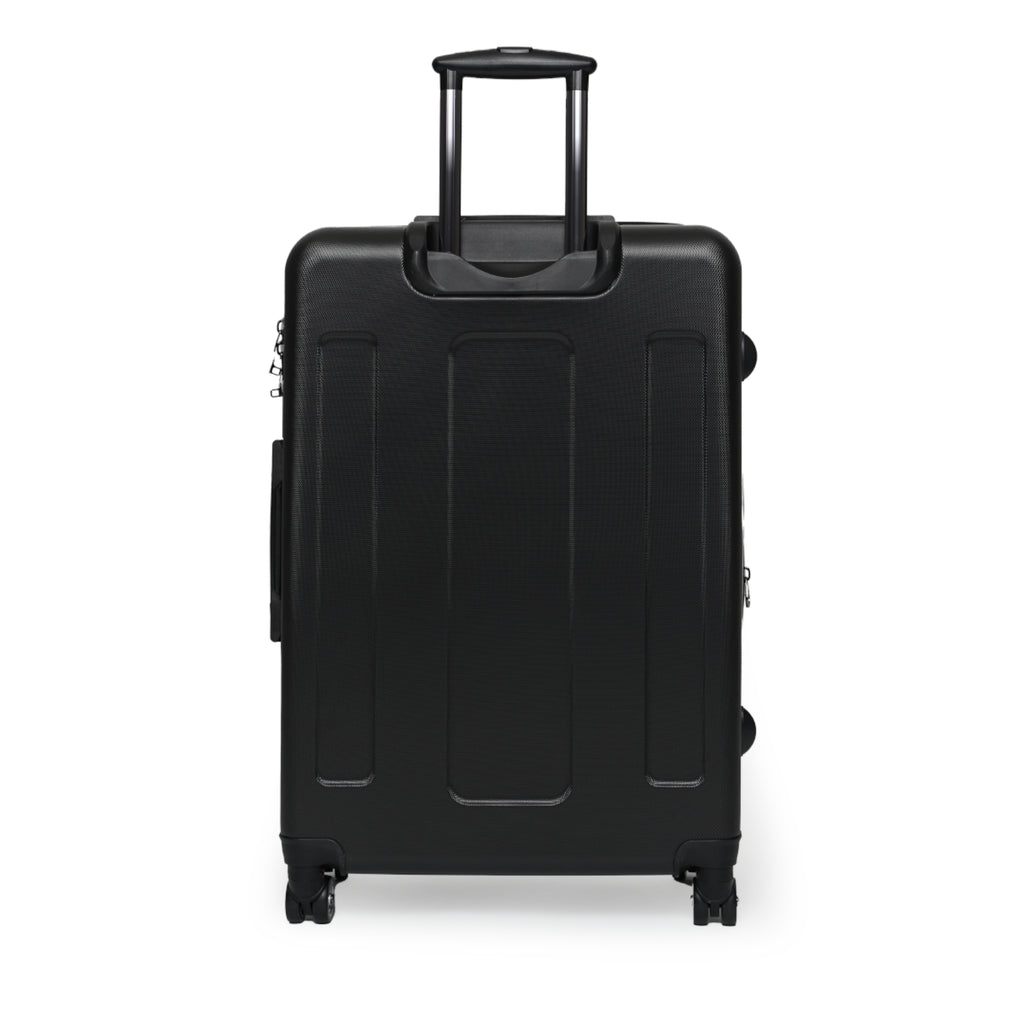 My Brain. My Battle. Epilepsy Awareness Hard-Shell Suitcase | Purple Floral Luggage