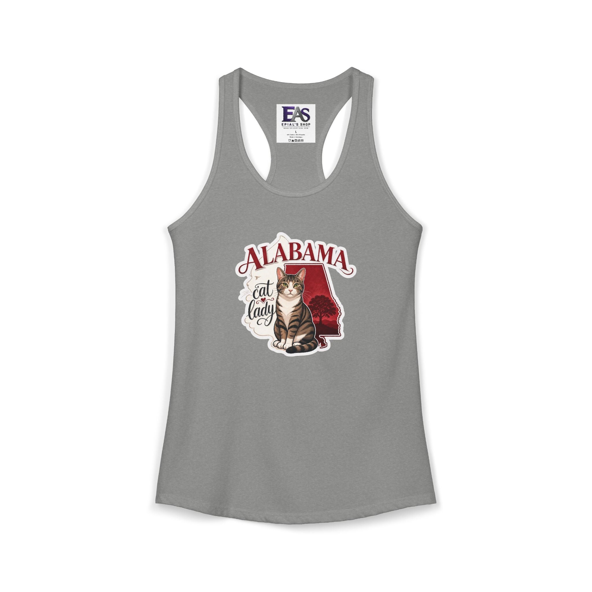 Alabama Cat Lady Women’s Racerback Tank Top