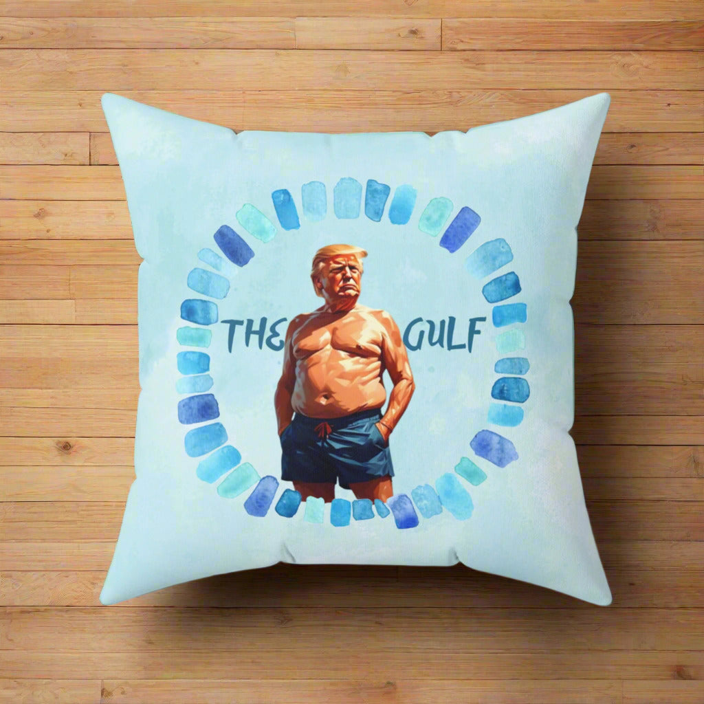 The Gulf and Trump Decorative Pillow, Home Decor