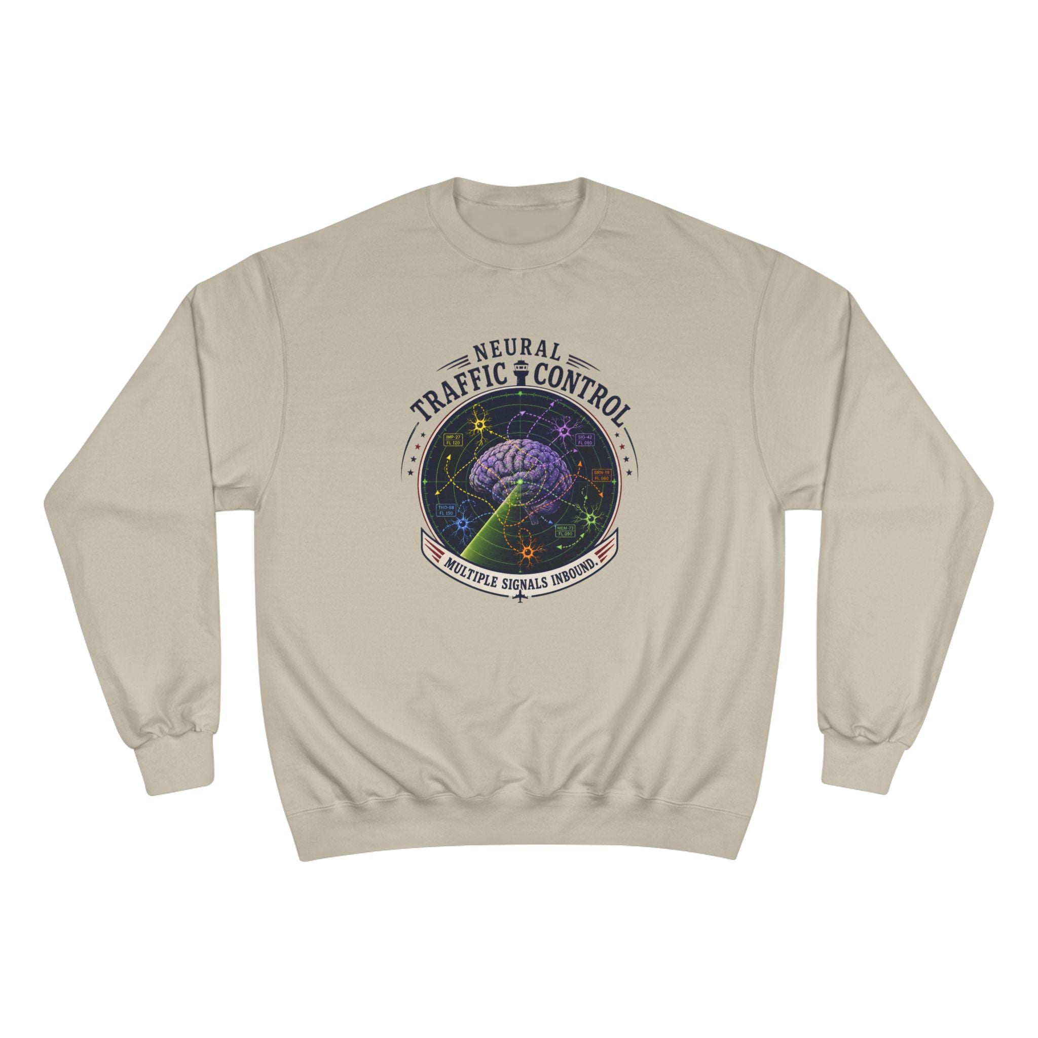 Neural Traffic Control Champion Sweatshirt | Brain Radar Crewneck