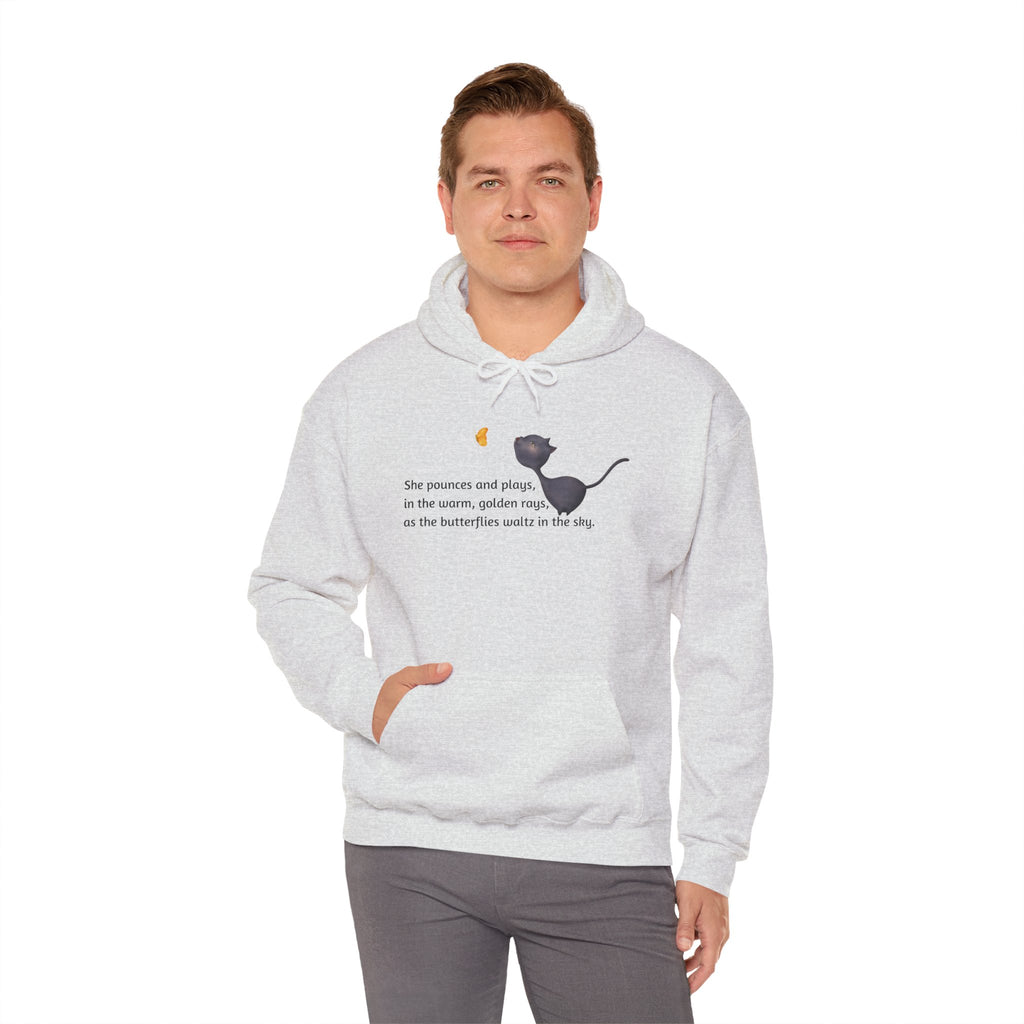 She Pounces & Plays Unisex Heavy Blend™ Hooded Sweatshirt