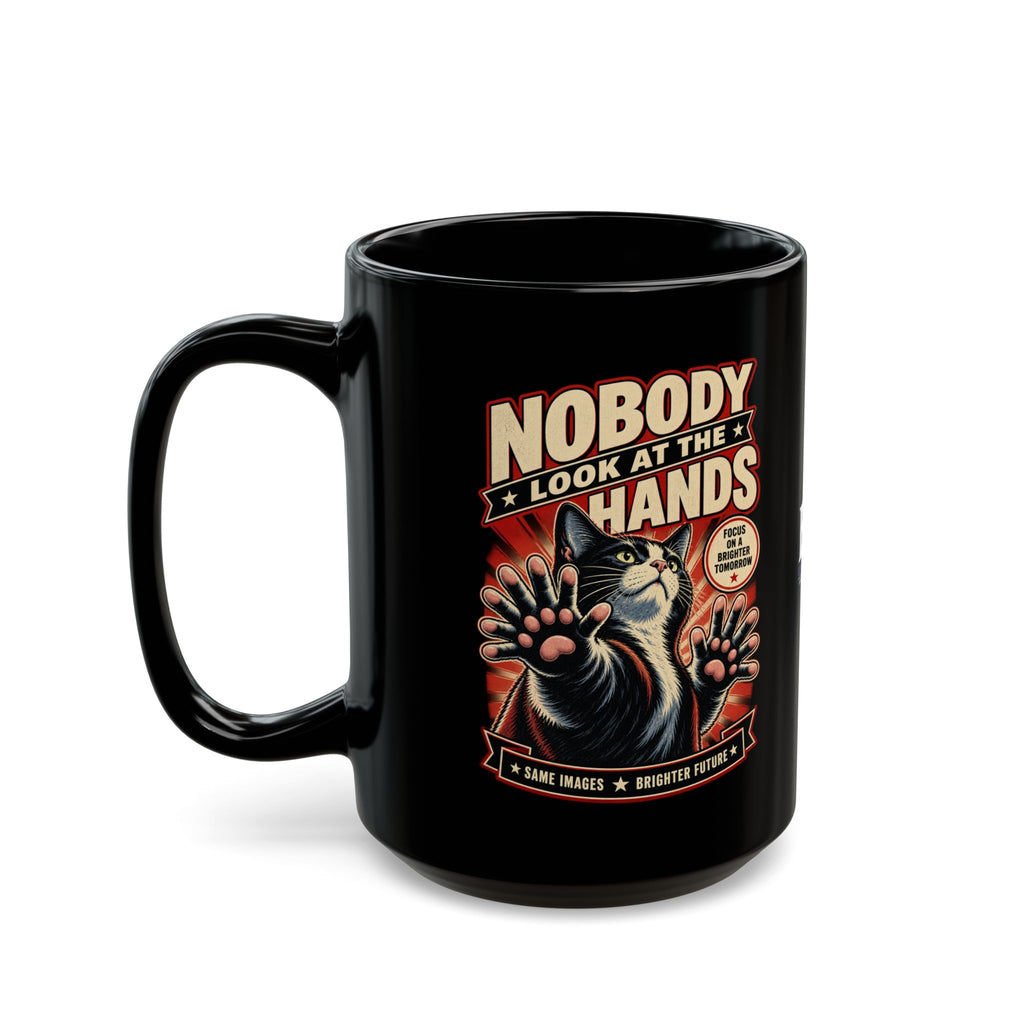 Nobody Look at the Hands AI Slop Mug
