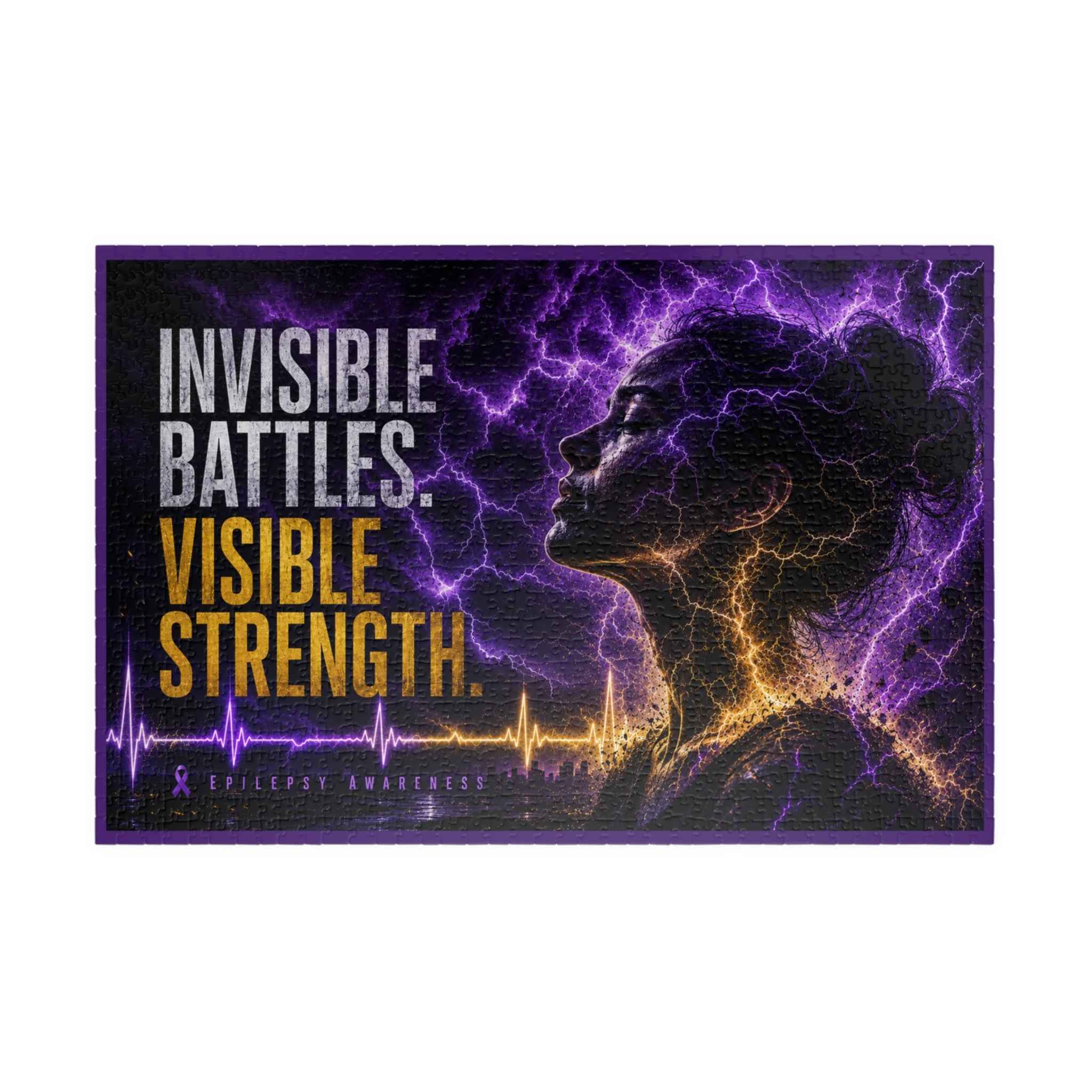 Invisible Battles Puzzle | Epilepsy Awareness Jigsaw Puzzle | 1014 Pieces