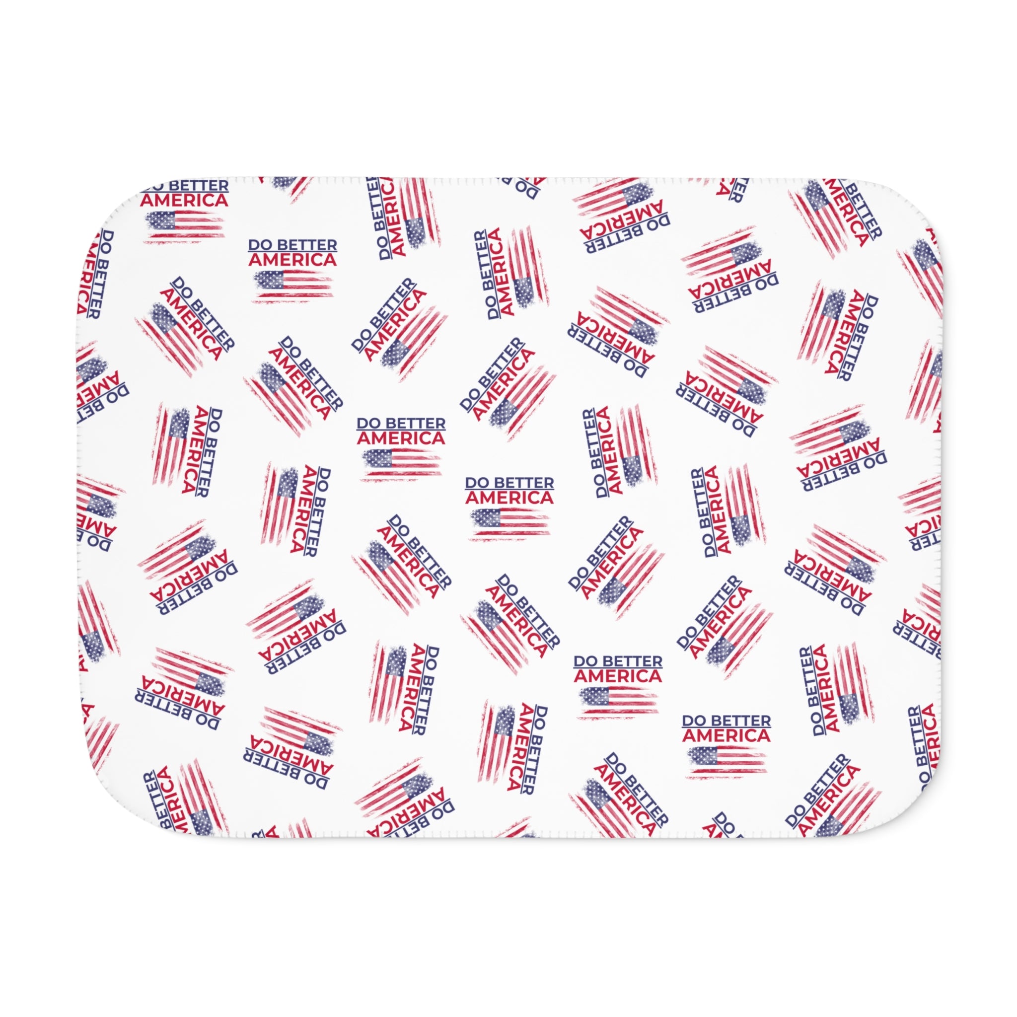 Do Better America Sherpa Blanket – Patriotic Cozy Throw