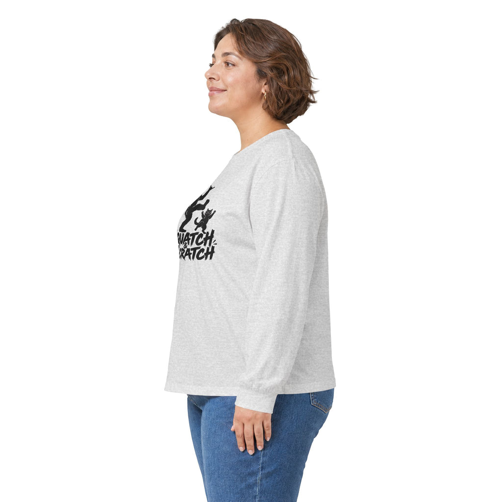 Squatch Scratch Long Sleeve Tee — Bigfoot Graphic Shirt
