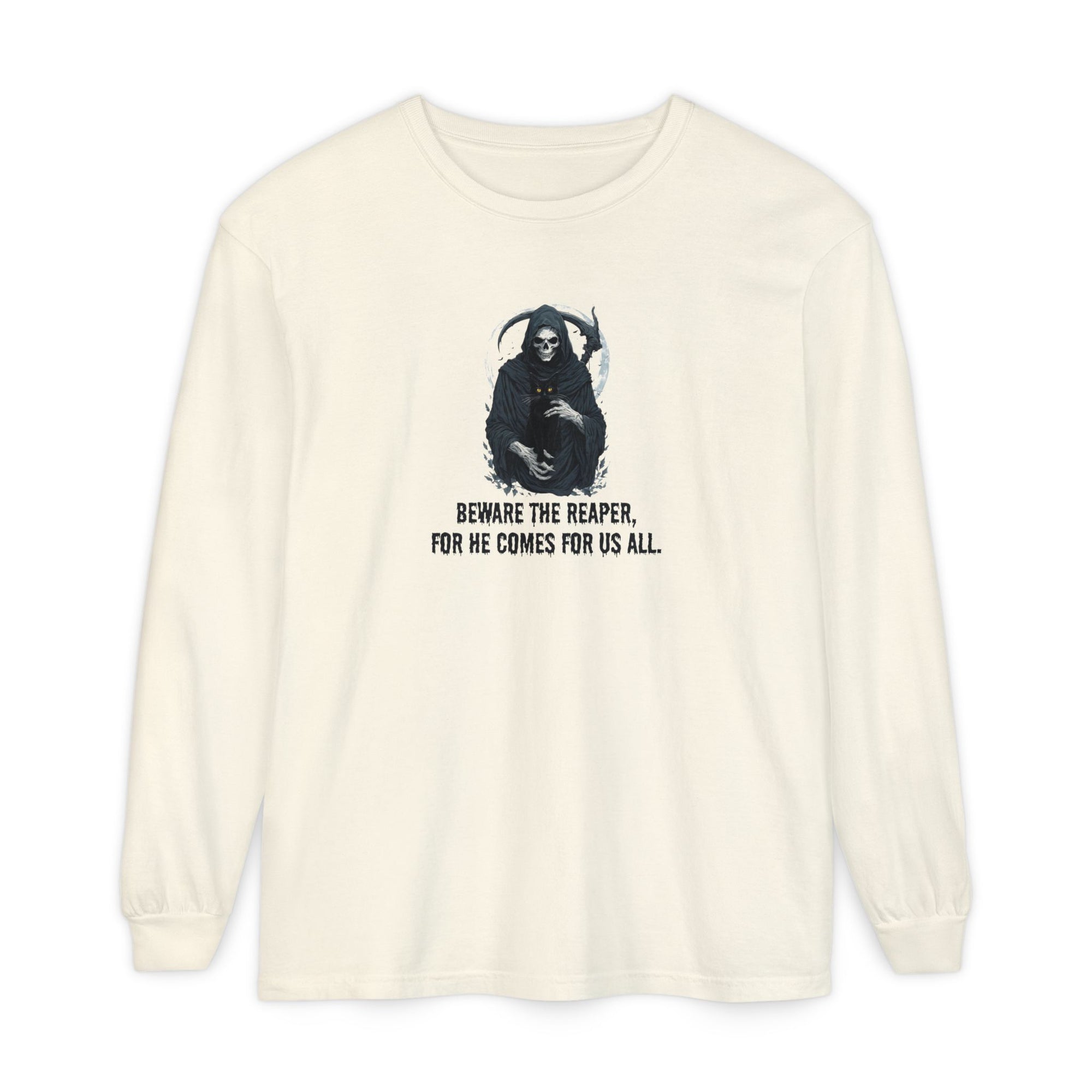Grim Reaper Long Sleeve T-Shirt, Halloween Apparel