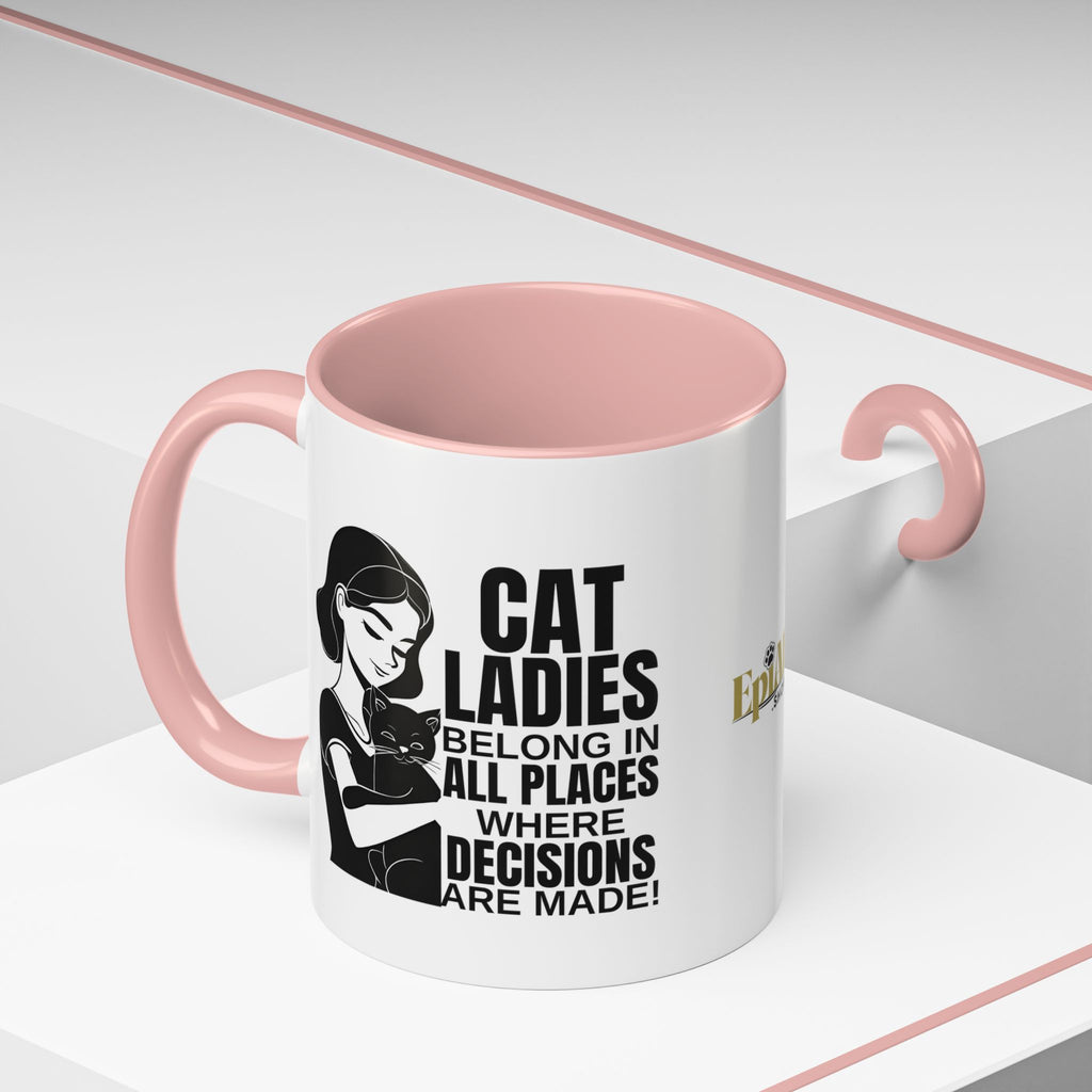 Cat Ladies Belong Accent Mug
