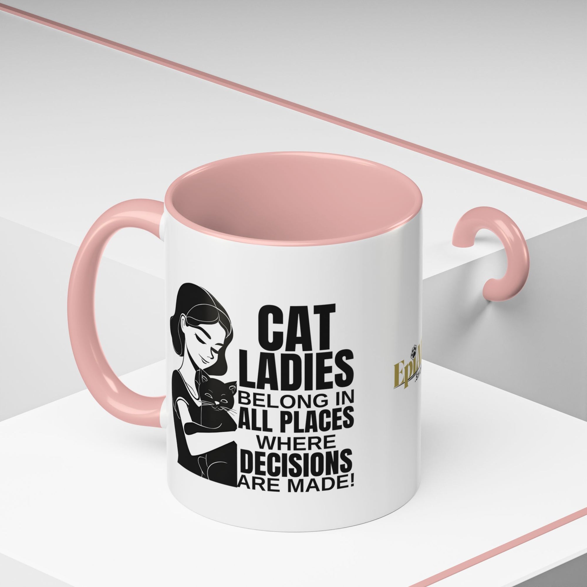 Cat Ladies Belong Accent Mug