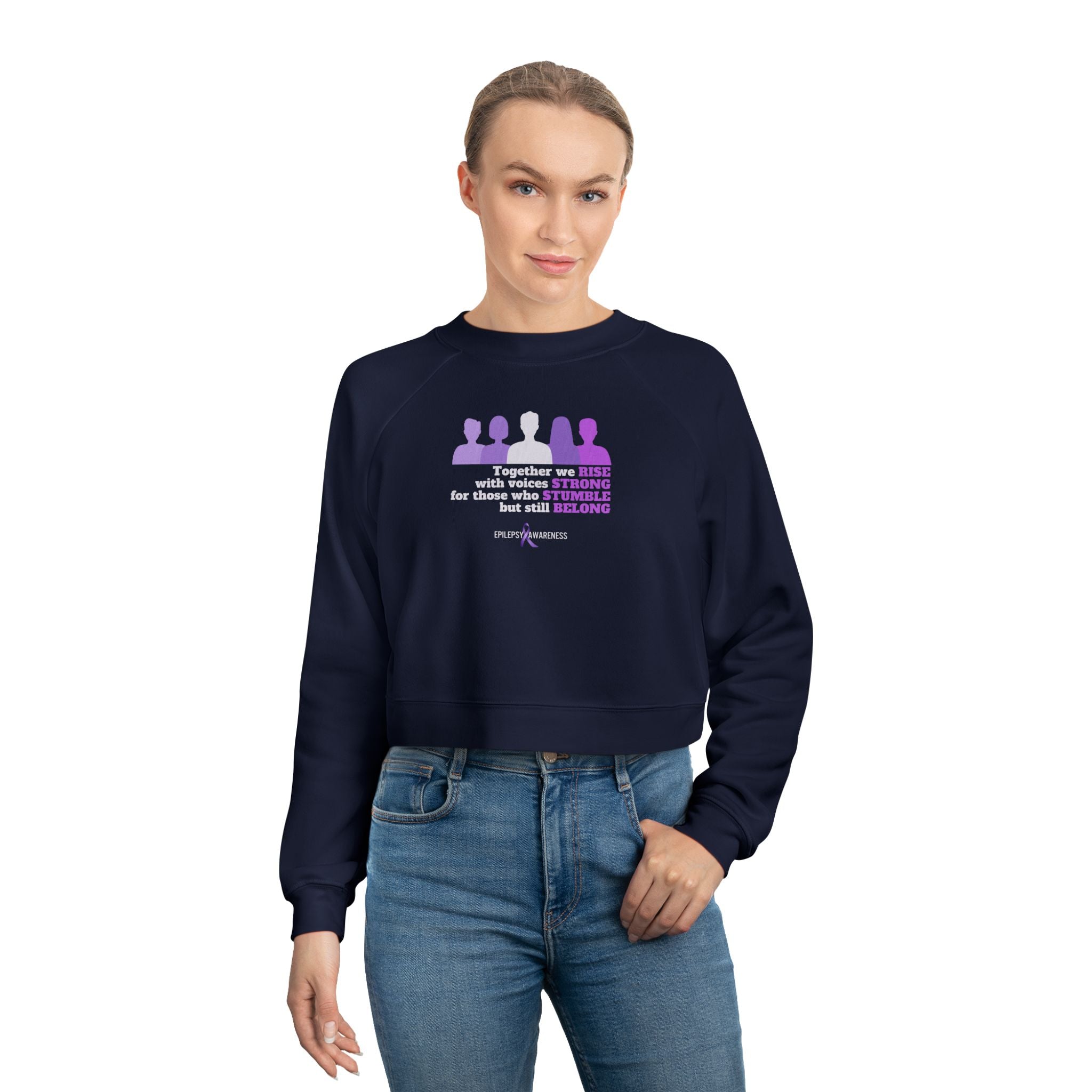 Together We Stand Women's Cropped Fleece Pullover - EpiAl's Shop