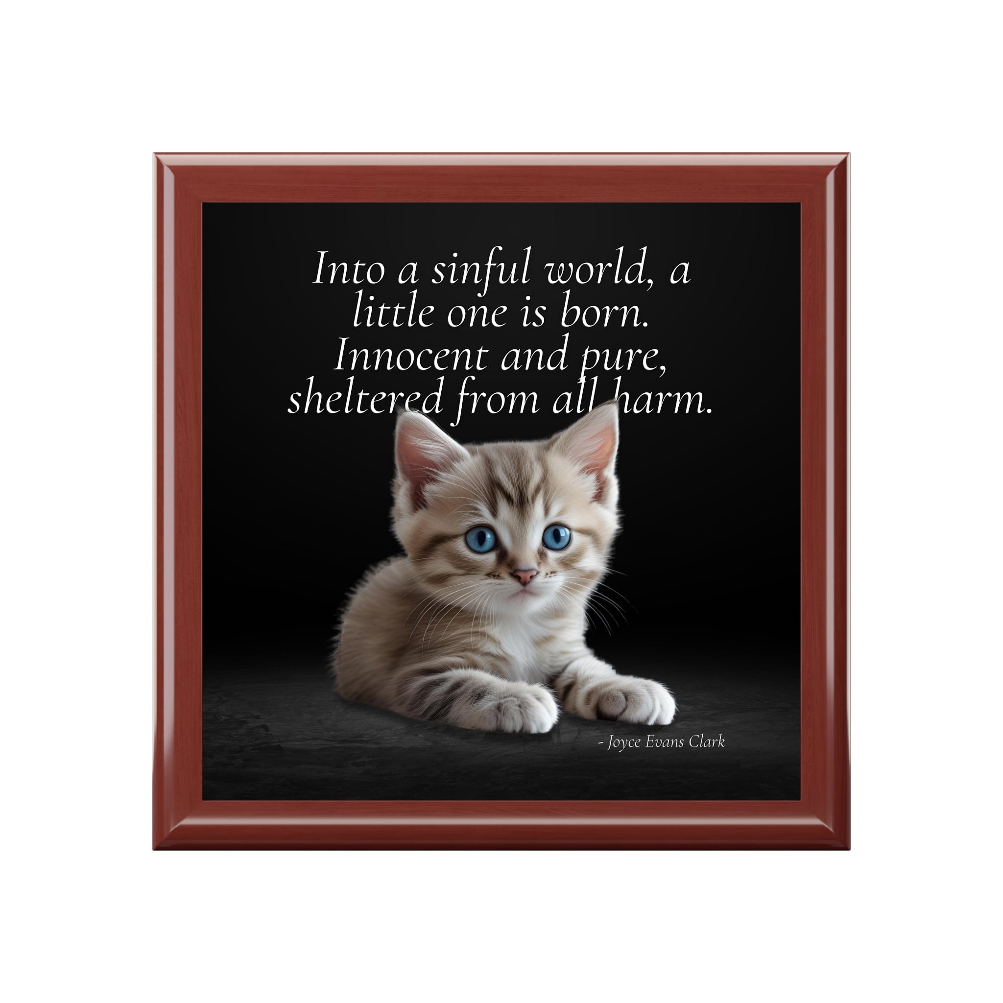 Photo depicting the ​A Little One is Born Jewelry Box from EpiAl's Shop.