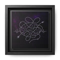 Tangled Brain Epilepsy Awareness Framed Canvas Print