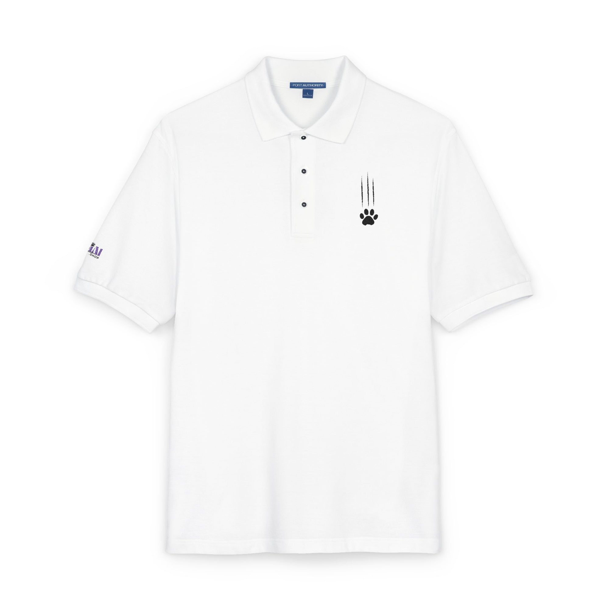 Classic Cat Clawed Embroidered Unisex Polo Shirt
