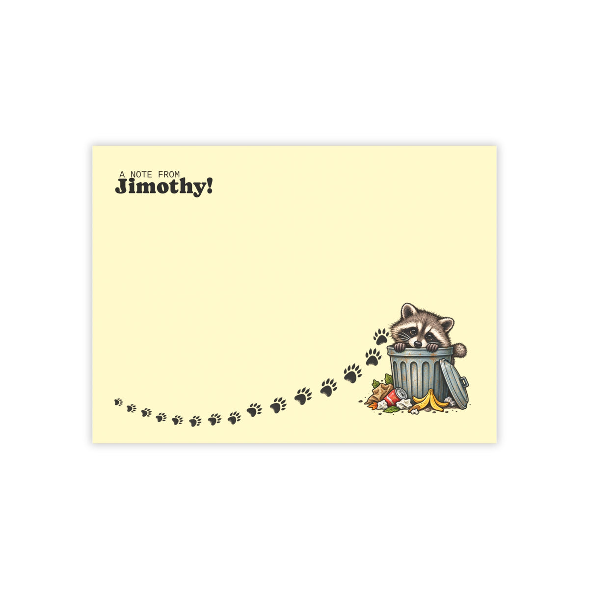 A Note From Jimothy Raccoon Post-it® Notes