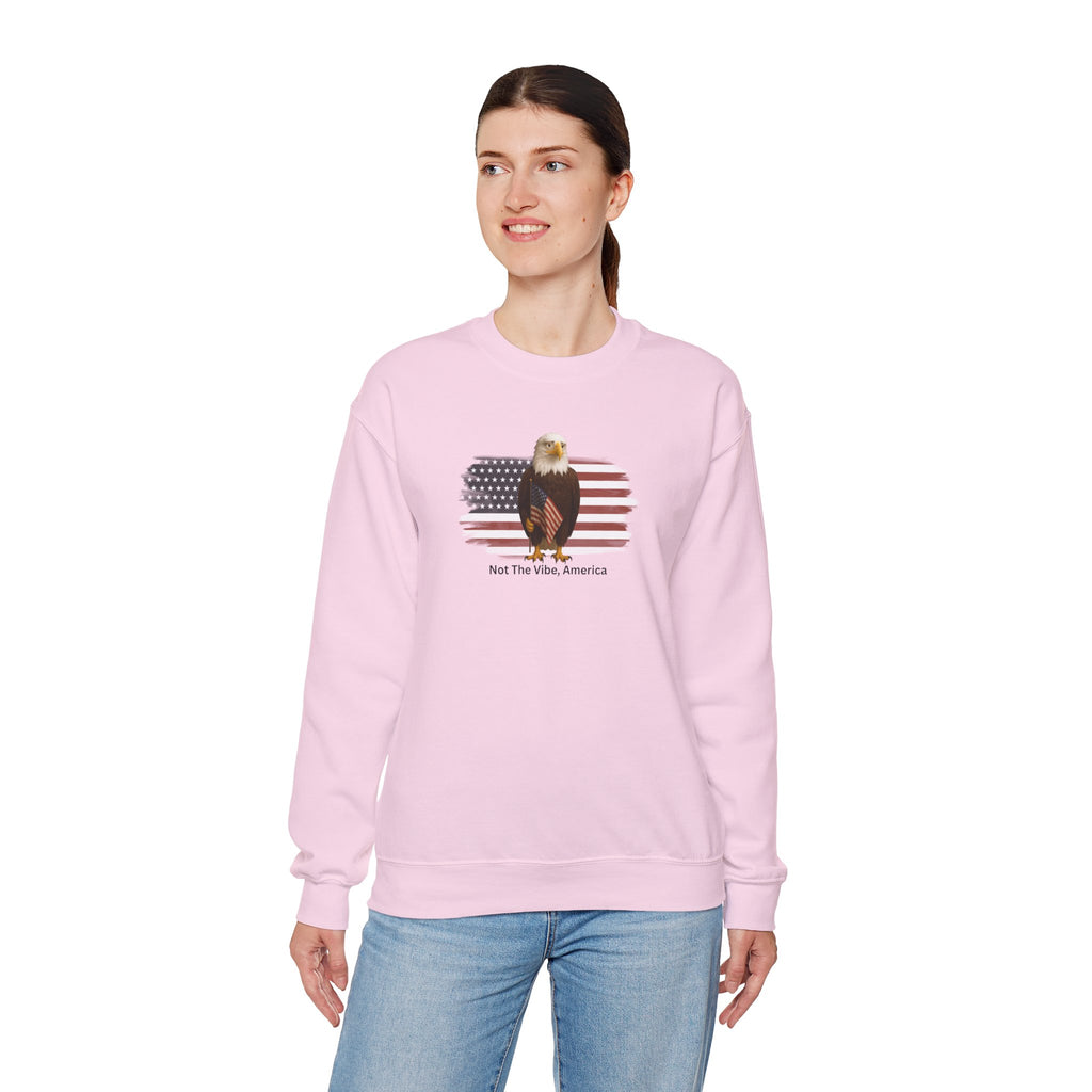 Not the Vibe, America – Political Parody Crewneck Sweatshirt