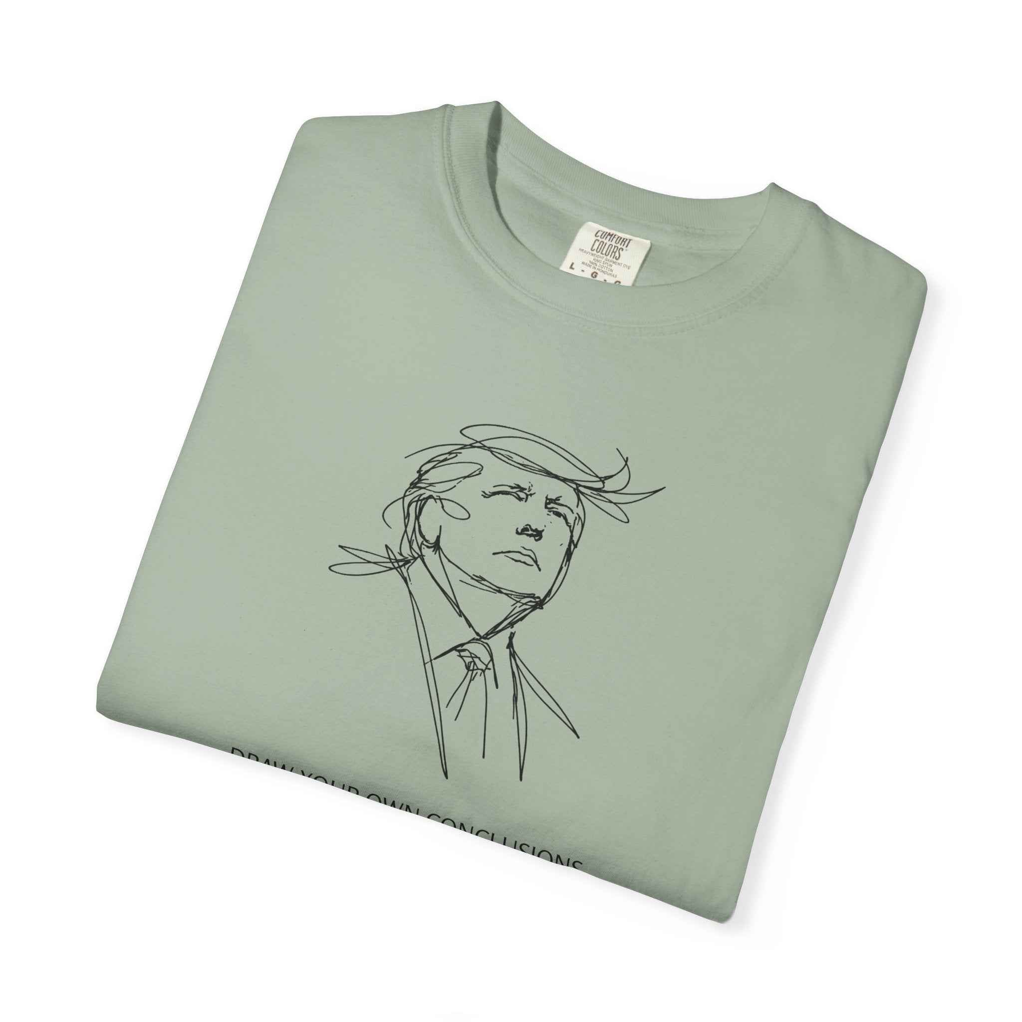 Draw Your Own Conclusions Unisex Graphic Tee – Minimal Line Art Statement Shirt