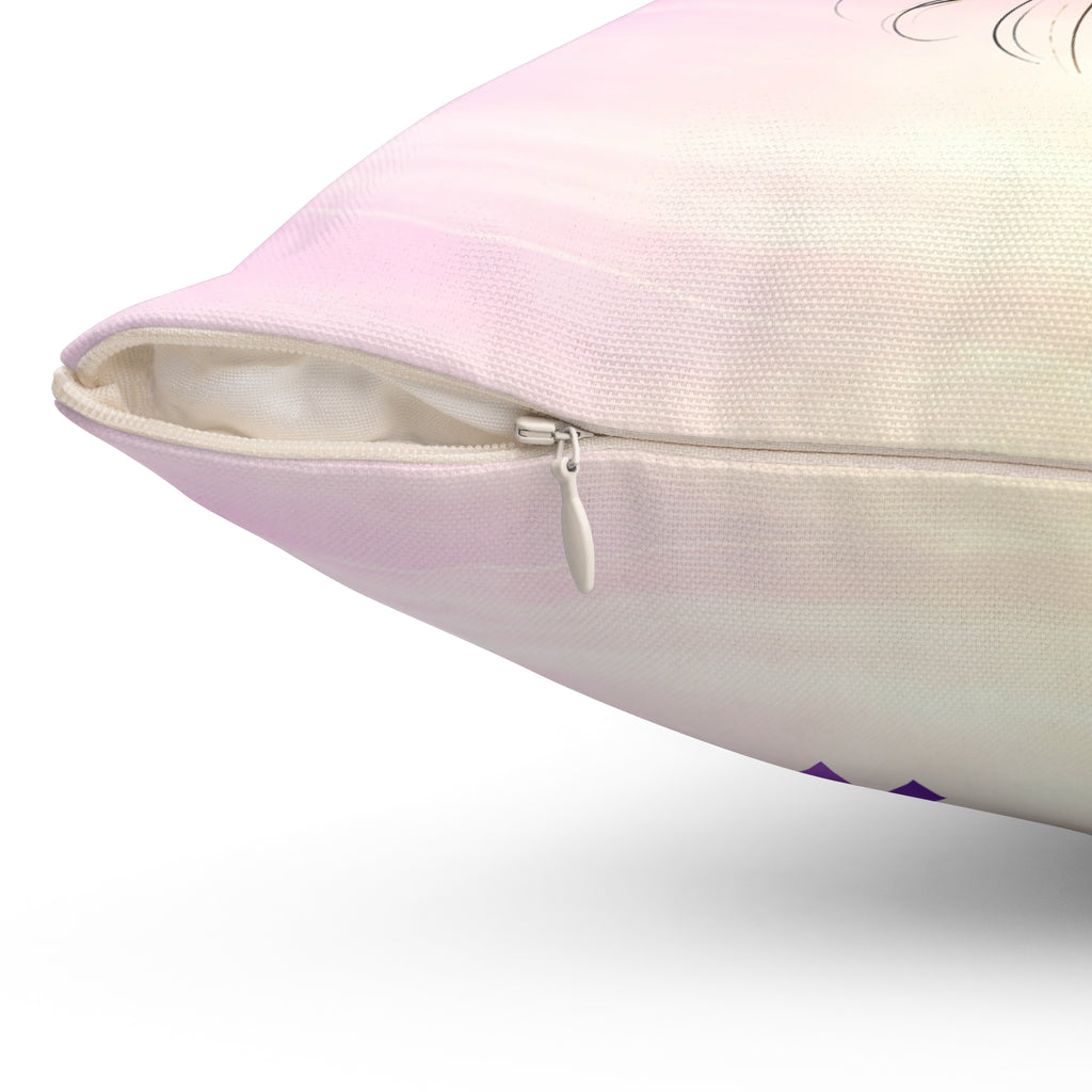 She Wears a Crown of Static – Epilepsy Awareness Throw Pillow