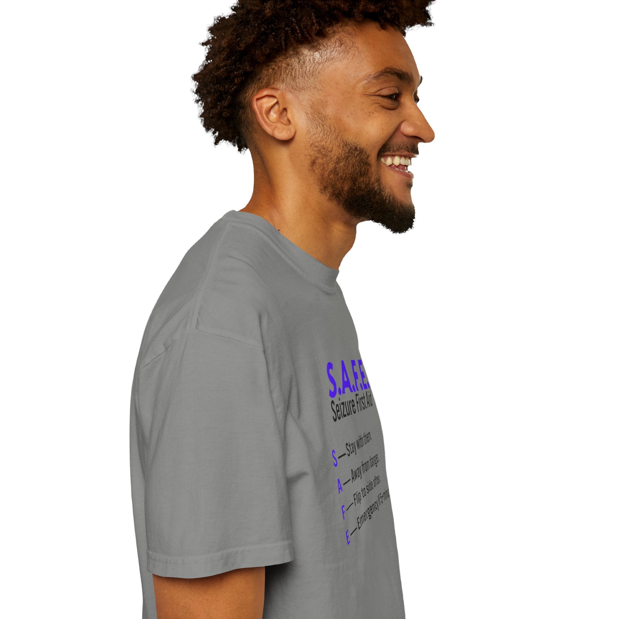 S.A.F.E. Seizure First Aid T-Shirt – Epilepsy Awareness Education Tee