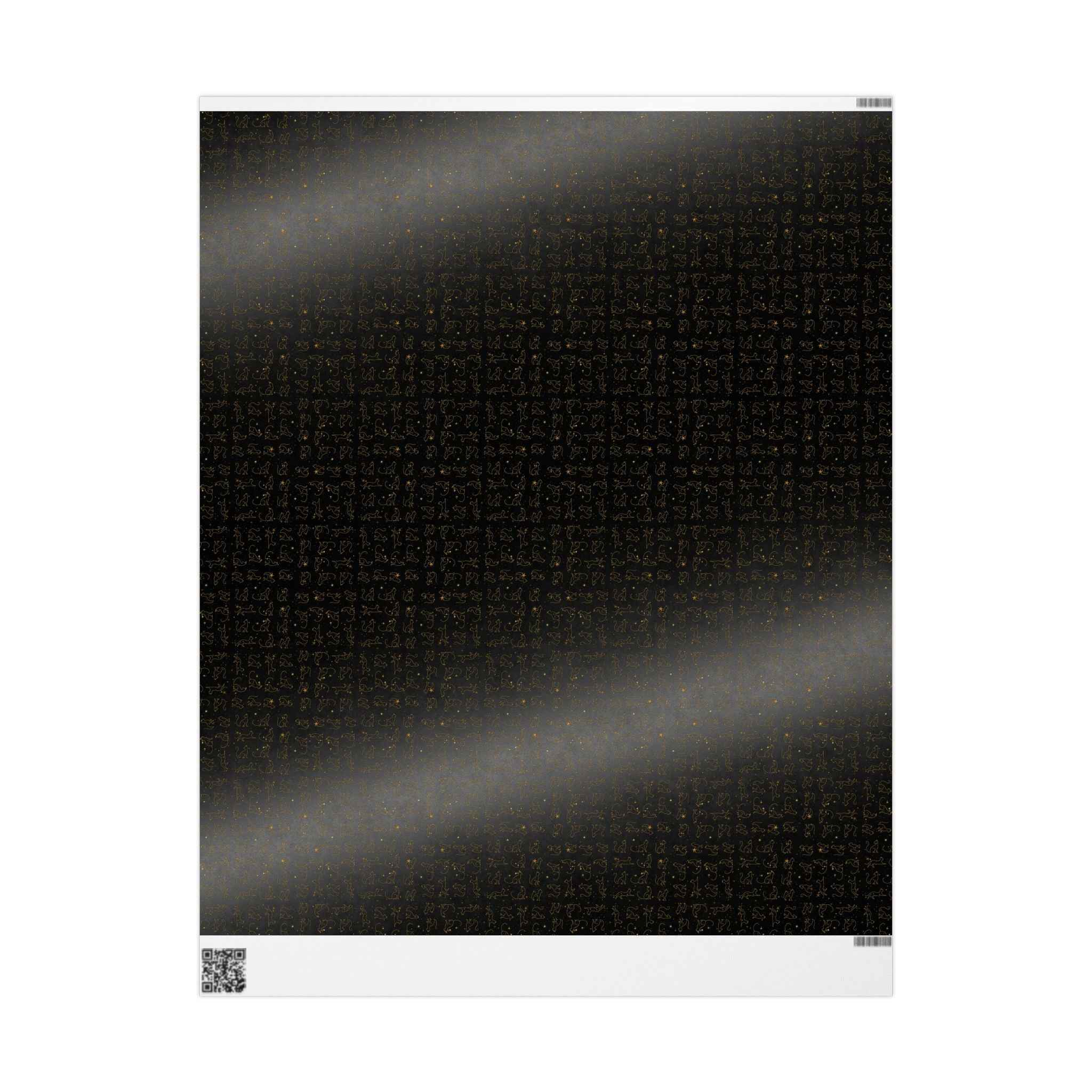 Gold Foil Line-Art Cats Gift Wrap – Elegant All-Purpose Wrapping Paper