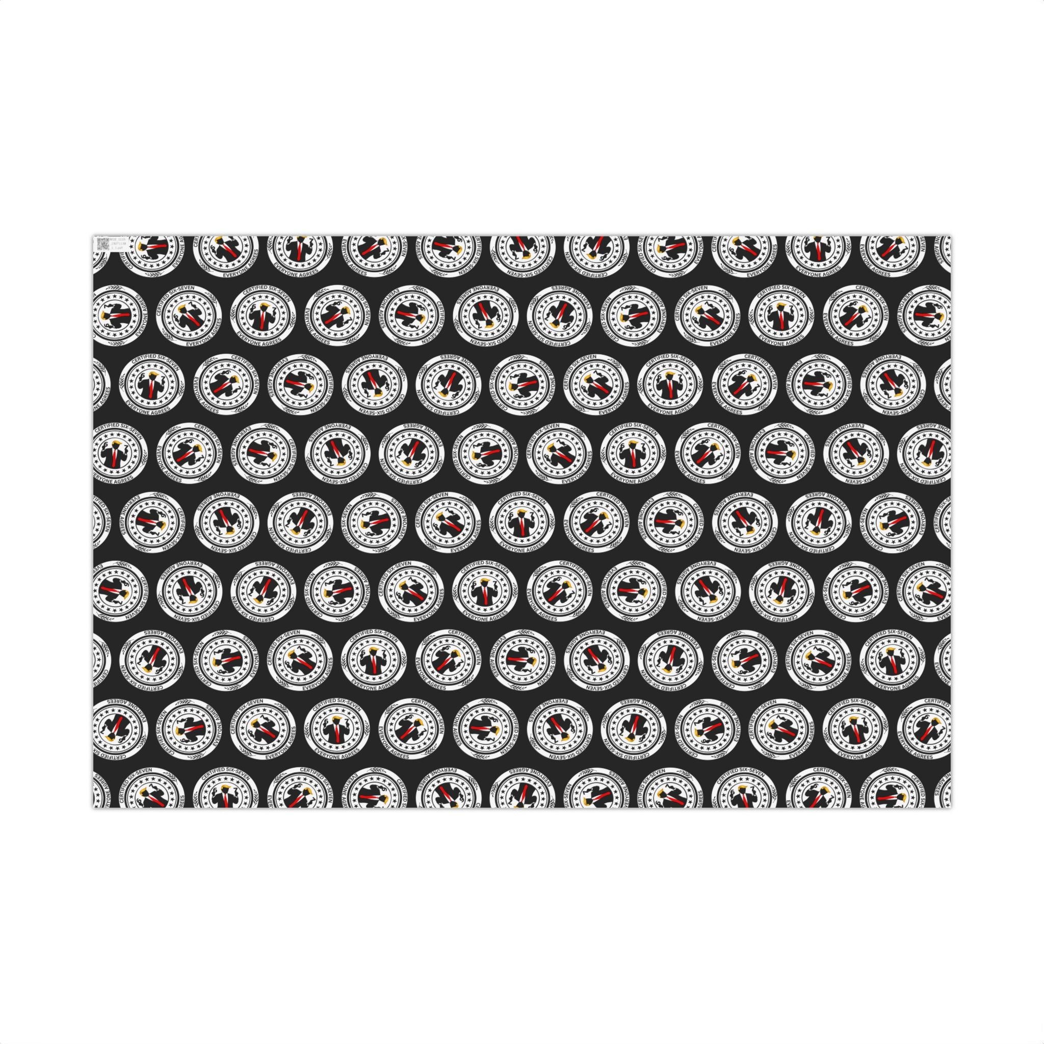 Certified Six-Seven Gift Wrap Paper (Political Parody)