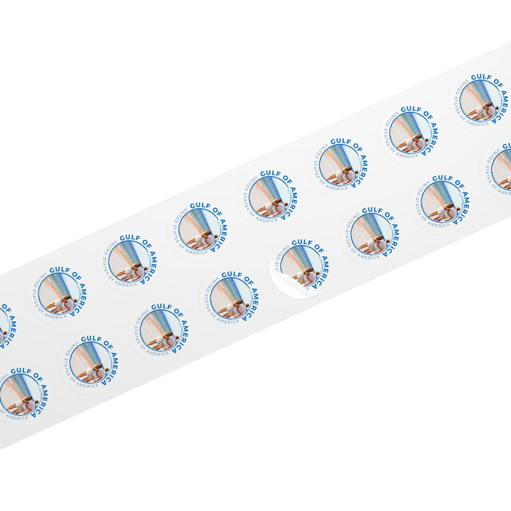 American Gulf Round Sticker Labels