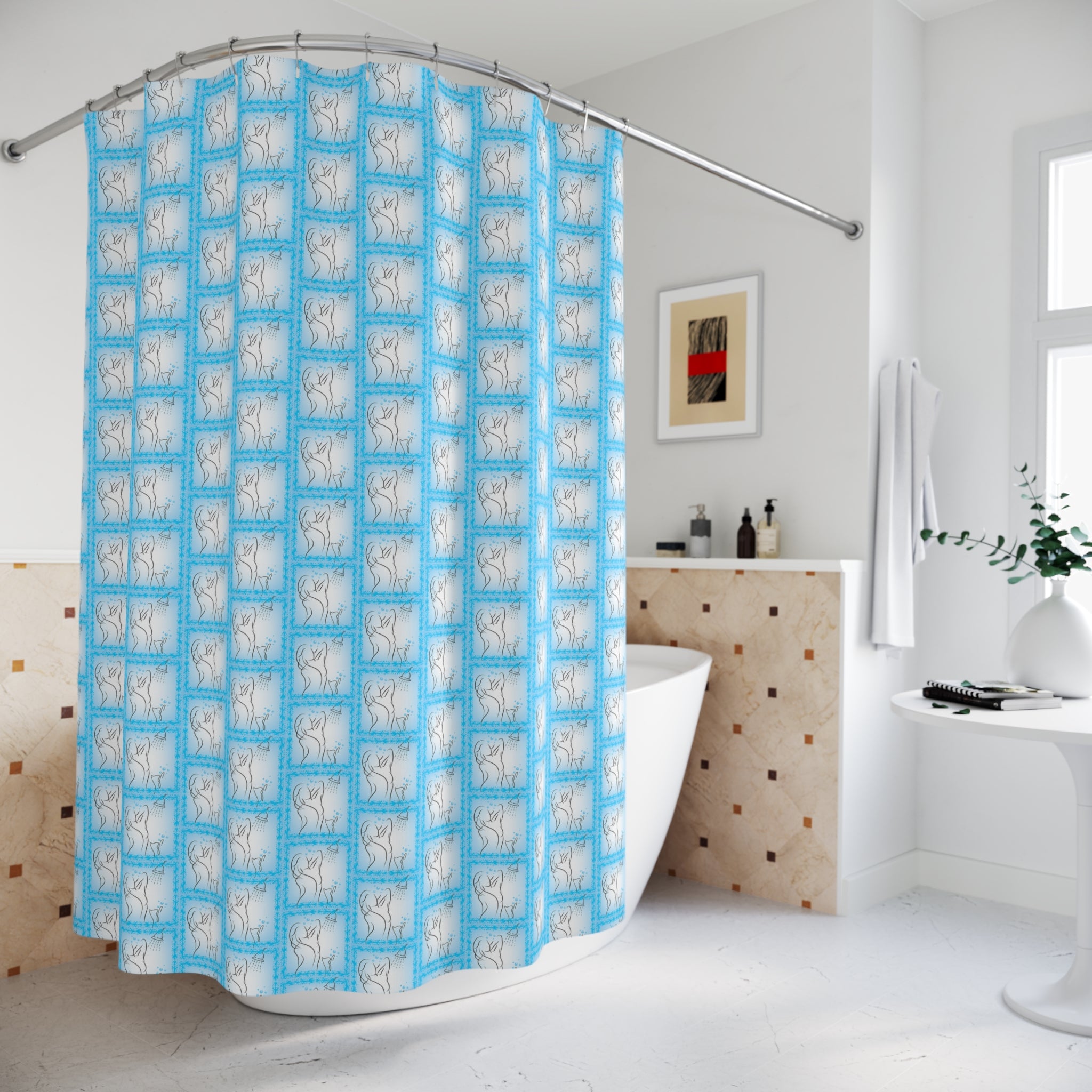 Cat & Lady Shower Curtains - EpiAl's Shop