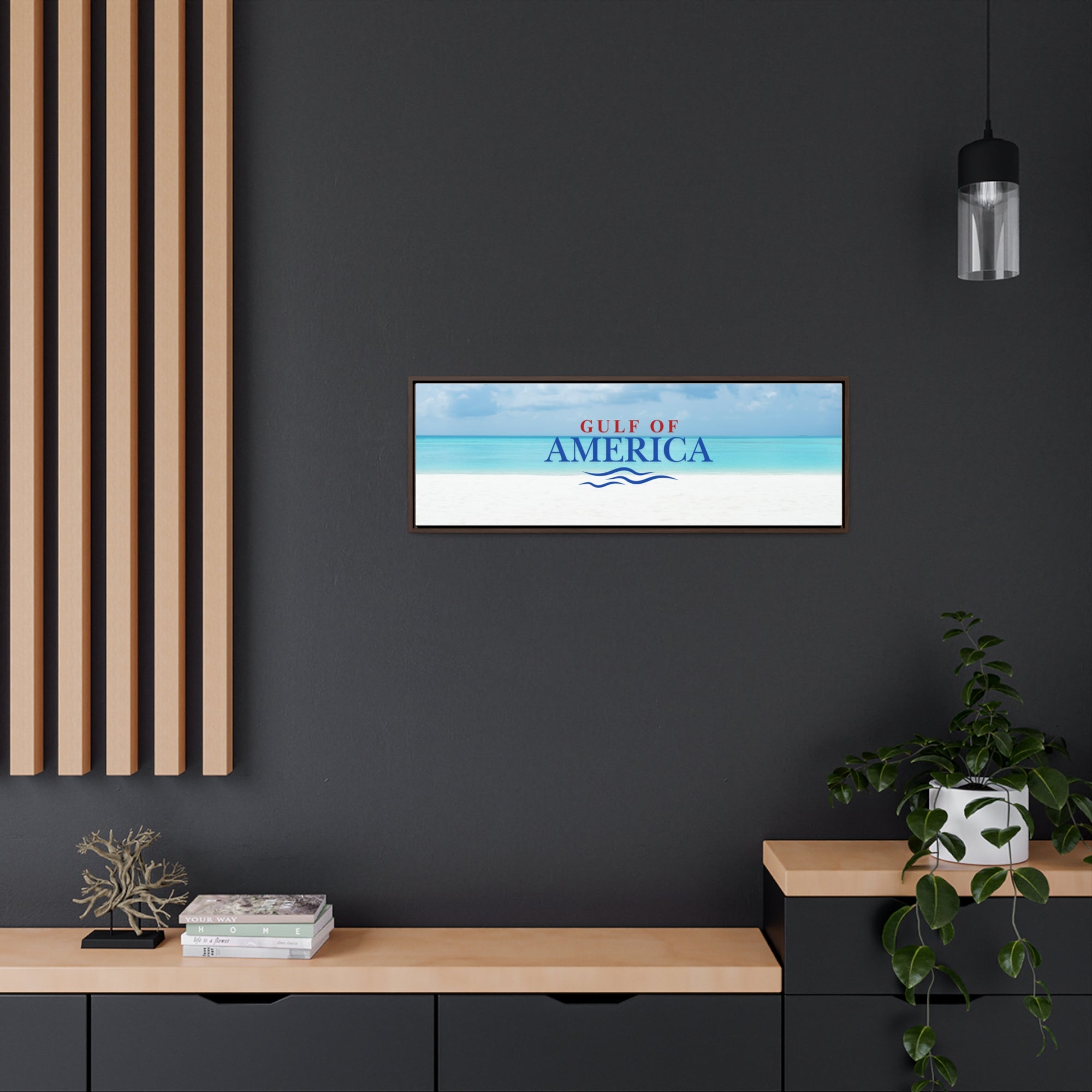 American Gulf Canvas Wrap - Coastal Wall Art for Beach Lovers