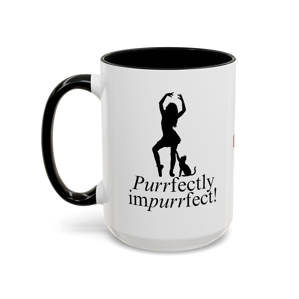 Purrfectly Impurrfect Accent Coffee Mug (11, 15oz)