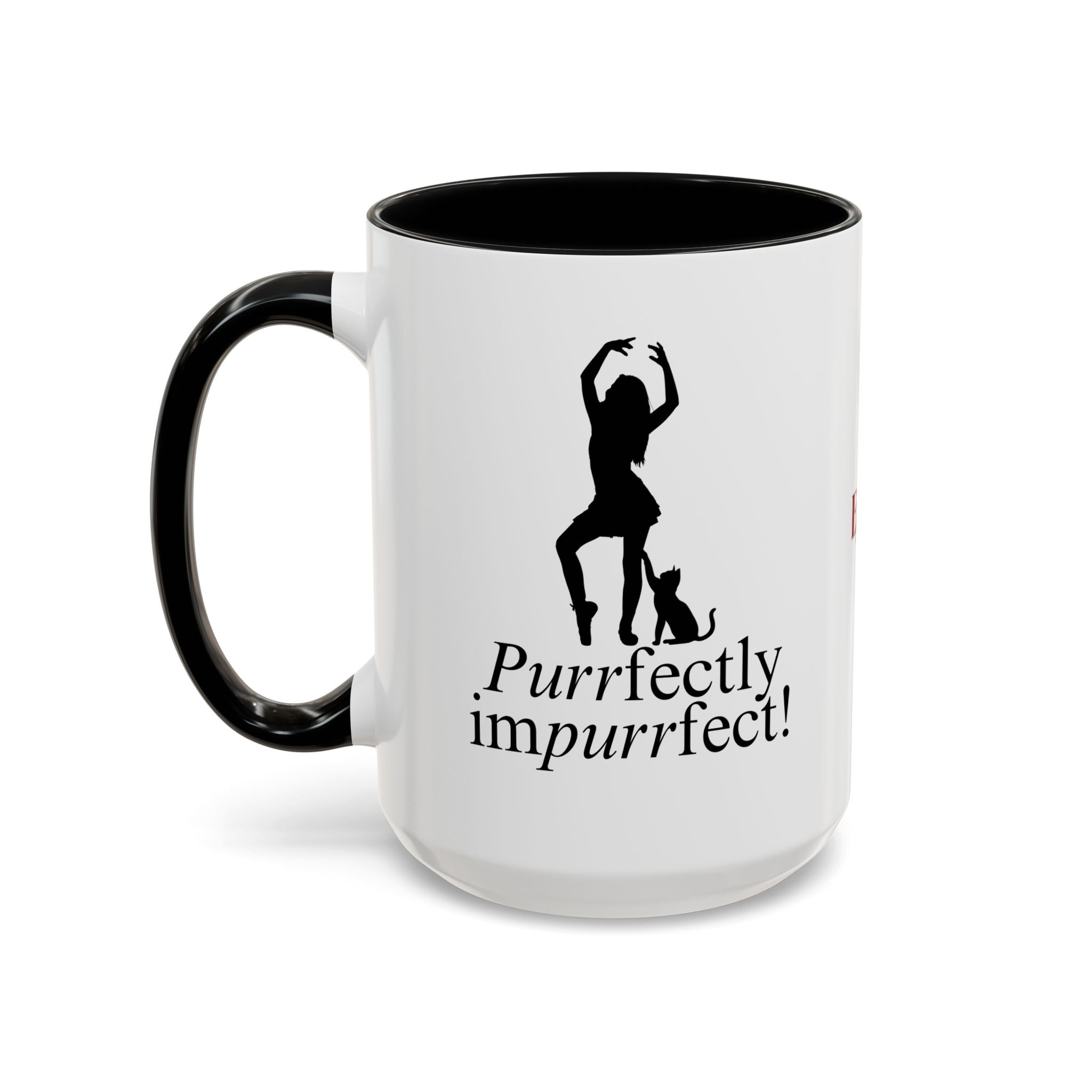 Photo depicting the ​Purrfectly Impurrfect Accent Coffee Mug (11, 15oz) from EpiAl's Shop.