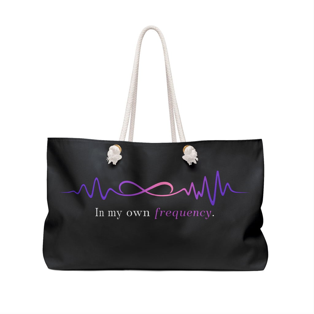 In My Own Frequency Weekender Bag – Epilepsy Awareness & Neuro Advocacy Tote
