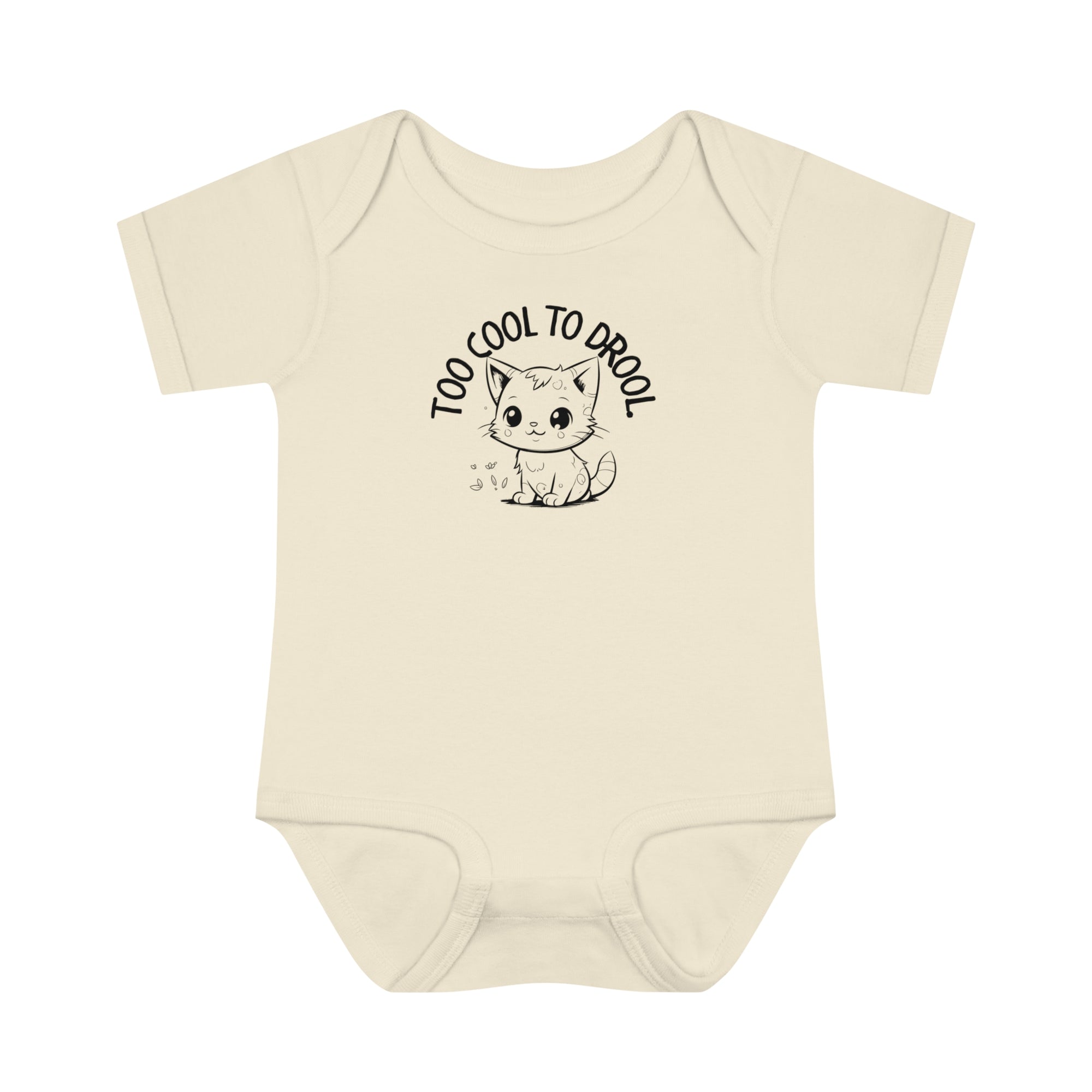 Too Cool To Drool Infant Baby Rib Bodysuit - Kids clothes - Epileptic Al’s Shop
