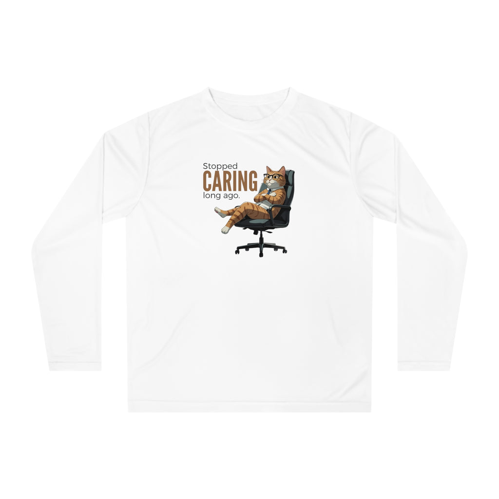 Funny Office Cat Unisex Performance Long Sleeve Shirt
