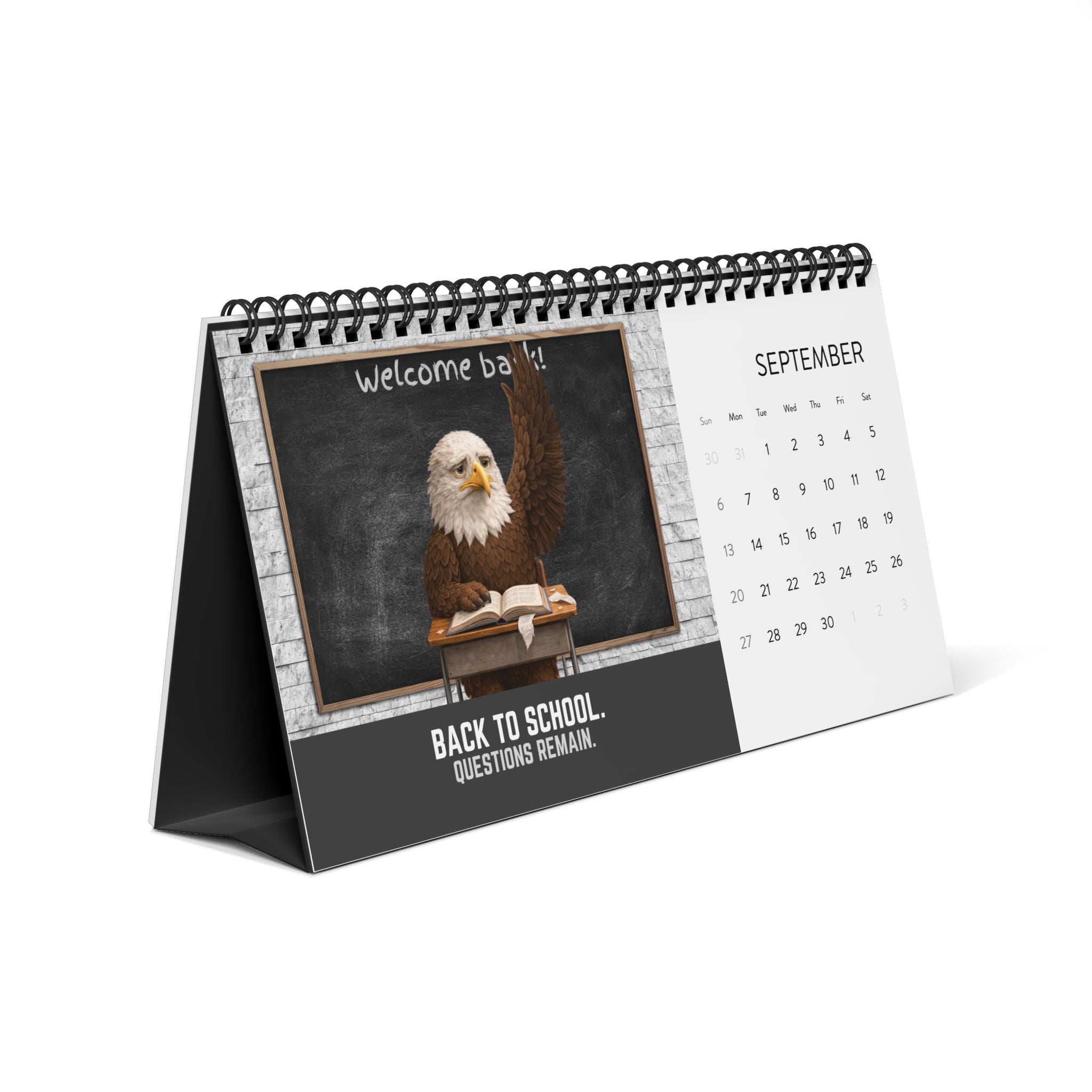 Feathers & Facts: Concerned Eagle Energy – 2026 Desk Calendar